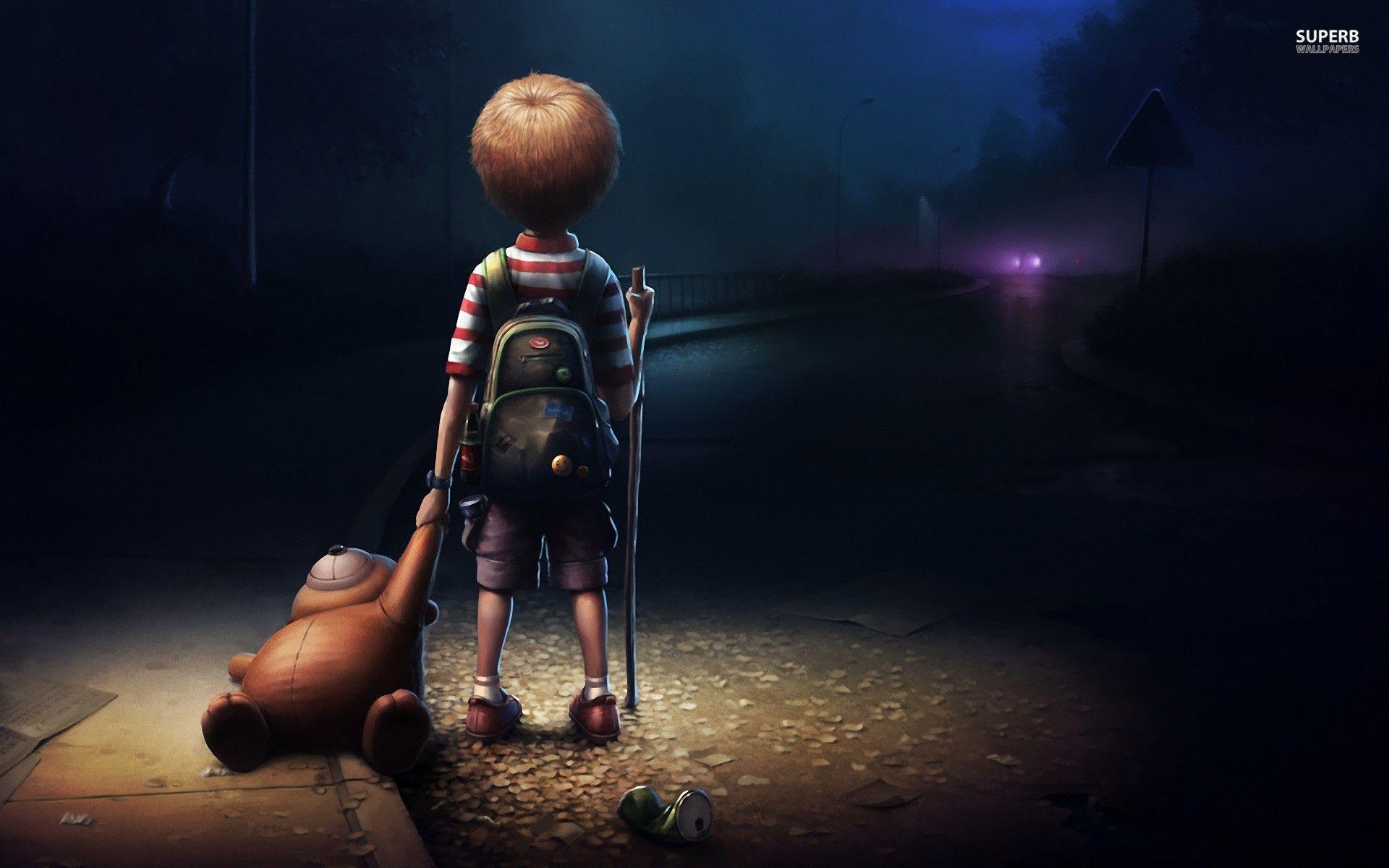 1920x1200 Alone Kid Boy HD Wallpaper, Desktop