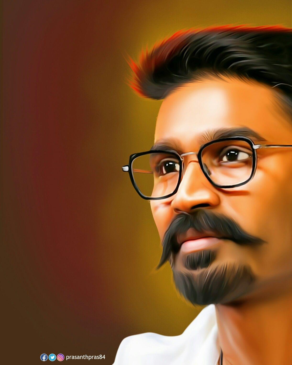 1230x1530 Dhanush #dhanush #dhanushkraja #prasanthpras #prasanthpras84 #digitalart #digitalpainting #oilpai. Digital painting portrait, Digital painting, Photohop painting, Phone