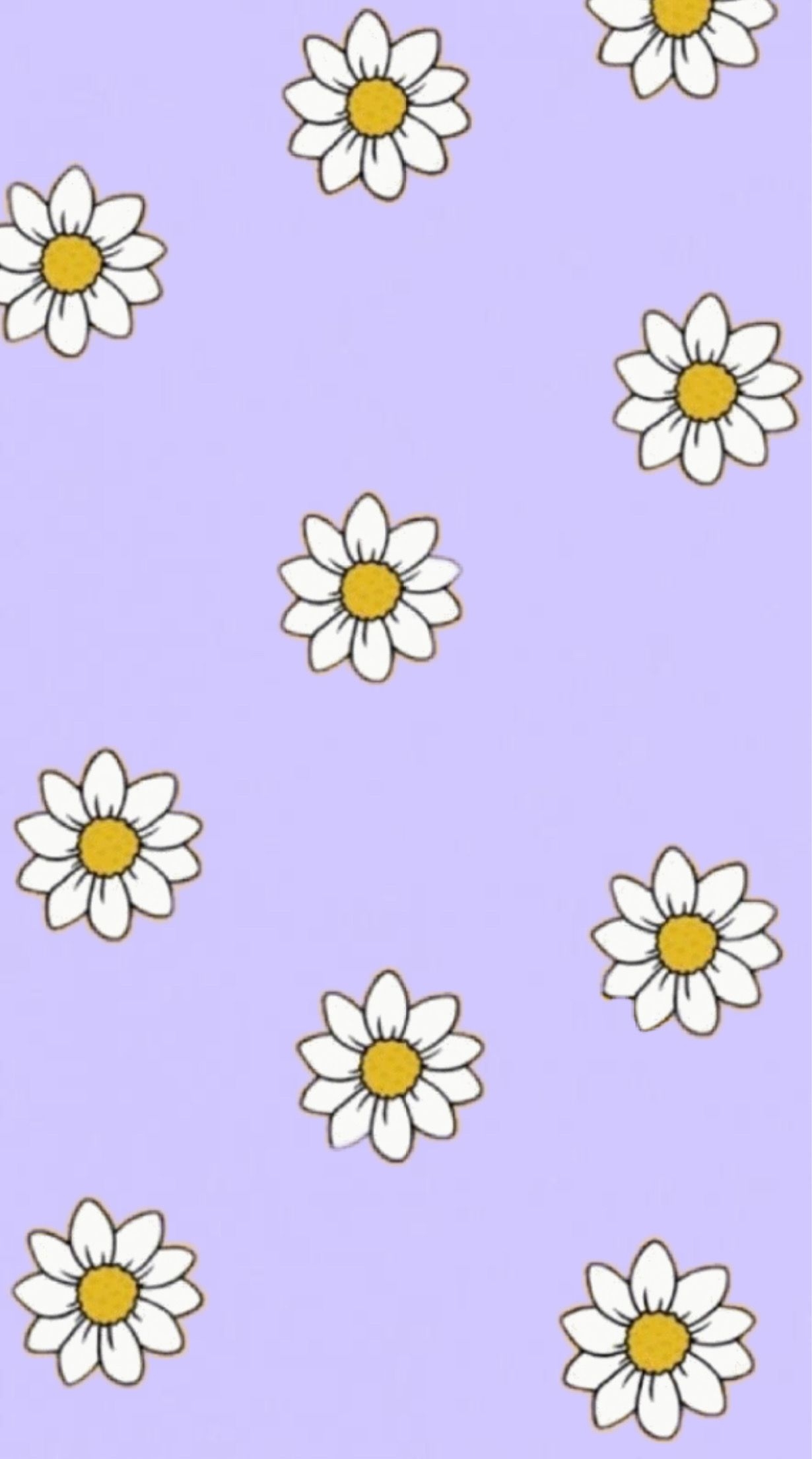 1230x2210 Purple wallpaper, Daisy wallpaper.com, Phone