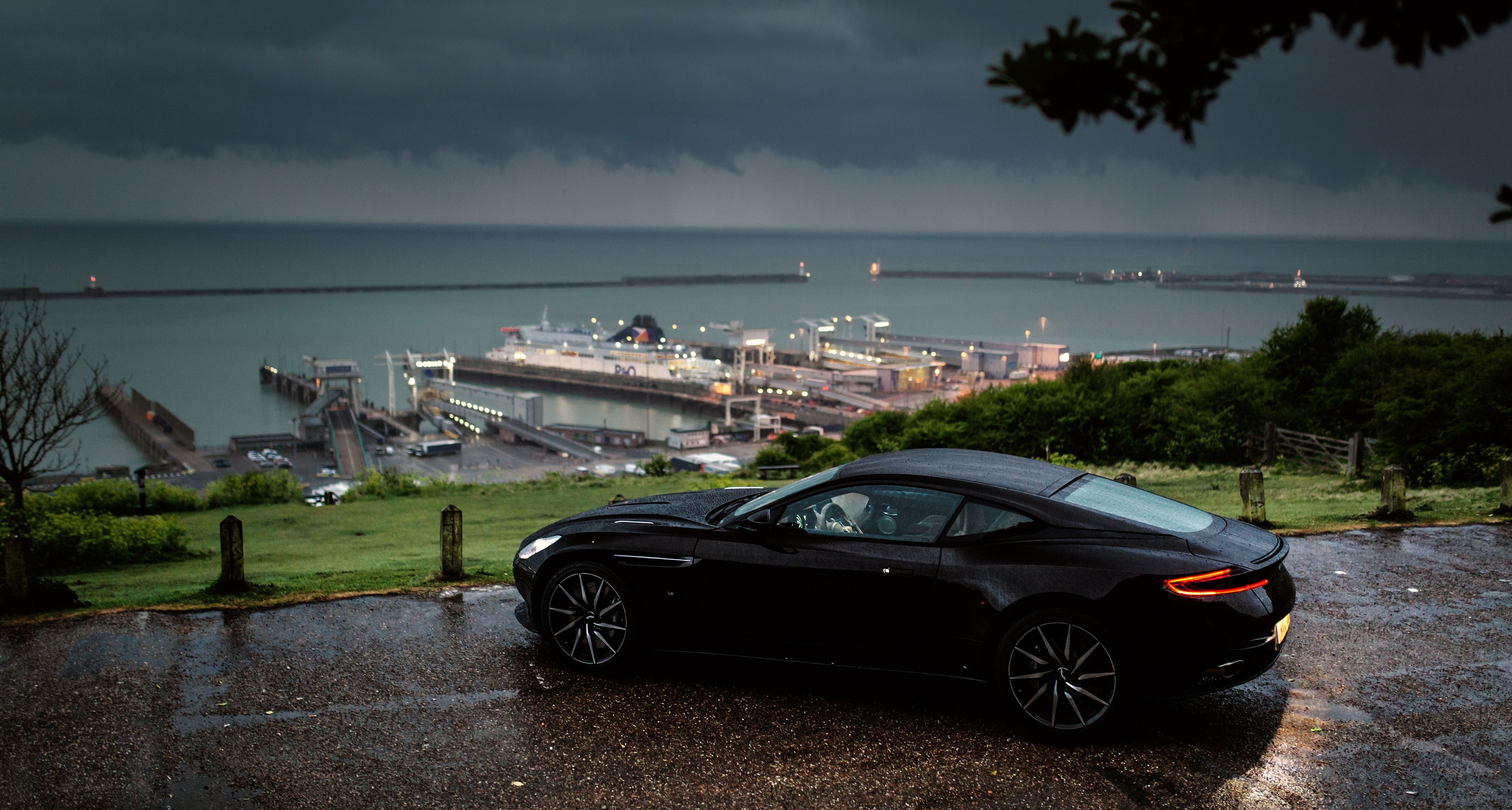 4100x2200 Aston Martin Db11 Rain Outside In Nature, HD Cars, 4k Wallpaper, Image, Background, Photo and Picture, Desktop