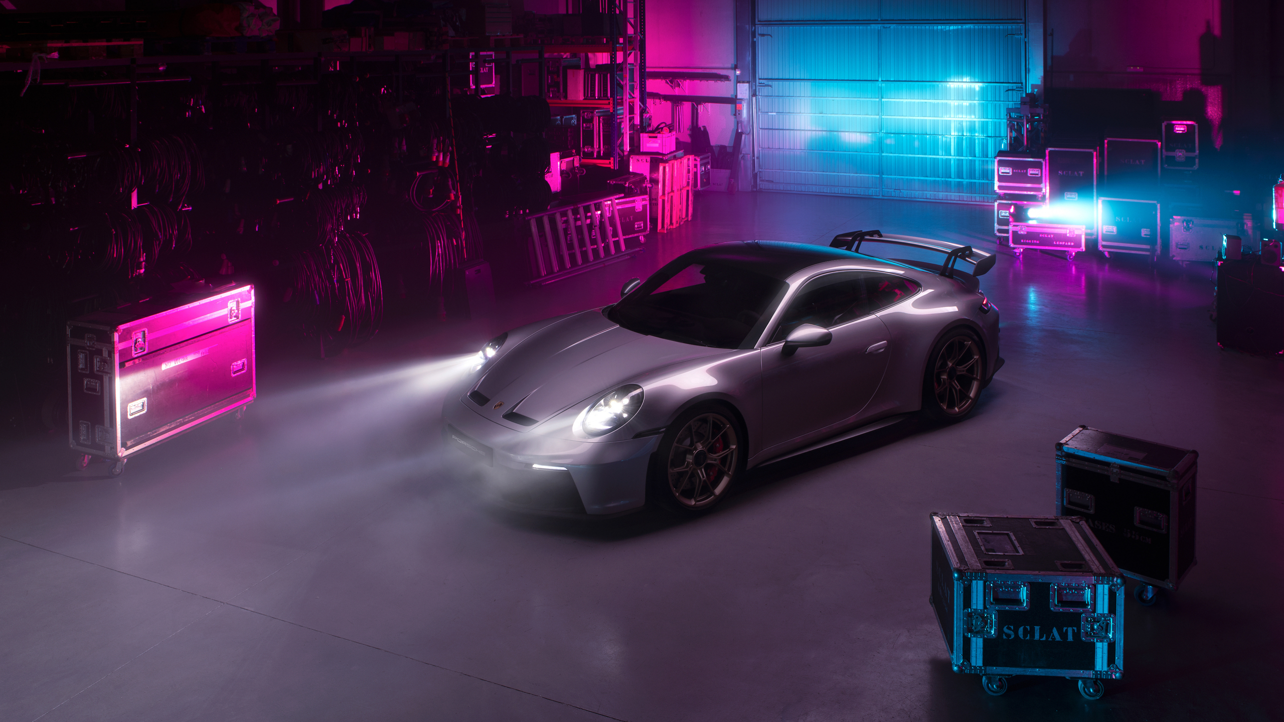 2560x1440 Download wallpaper  cyberpunk porsche 992 gt sportcar, dual wide 16:9  HD background, 27882, Desktop