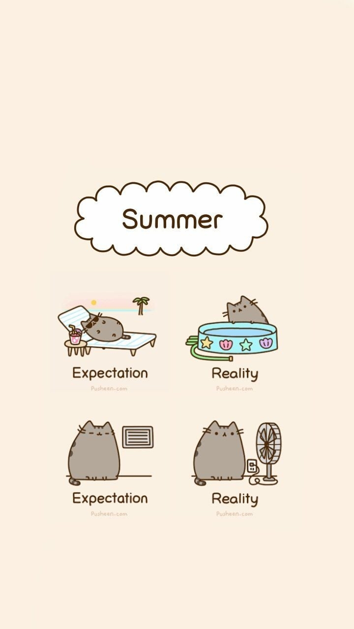 720x1280 Summer iPhone Pusheen Wallpaper, Phone