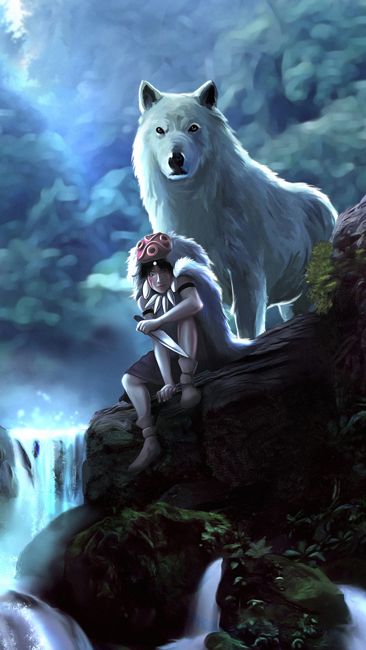 720x1280 Princess Mononoke Phone Wallpaper, Phone