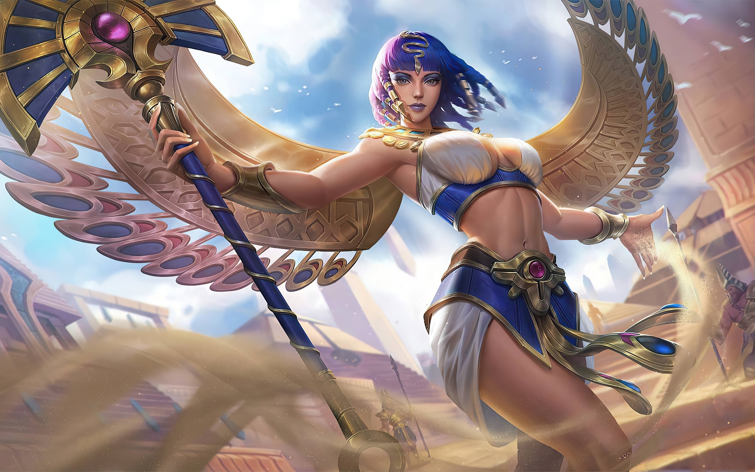 2560x1600 Wallpaper 4k Warrior Wing Girl 4k Wallpaper, Desktop