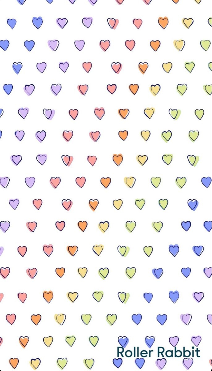 690x1200 roller rabbit disco hearts. Preppy wallpaper, Preppy wall collage, Apple watch wallpaper, Phone