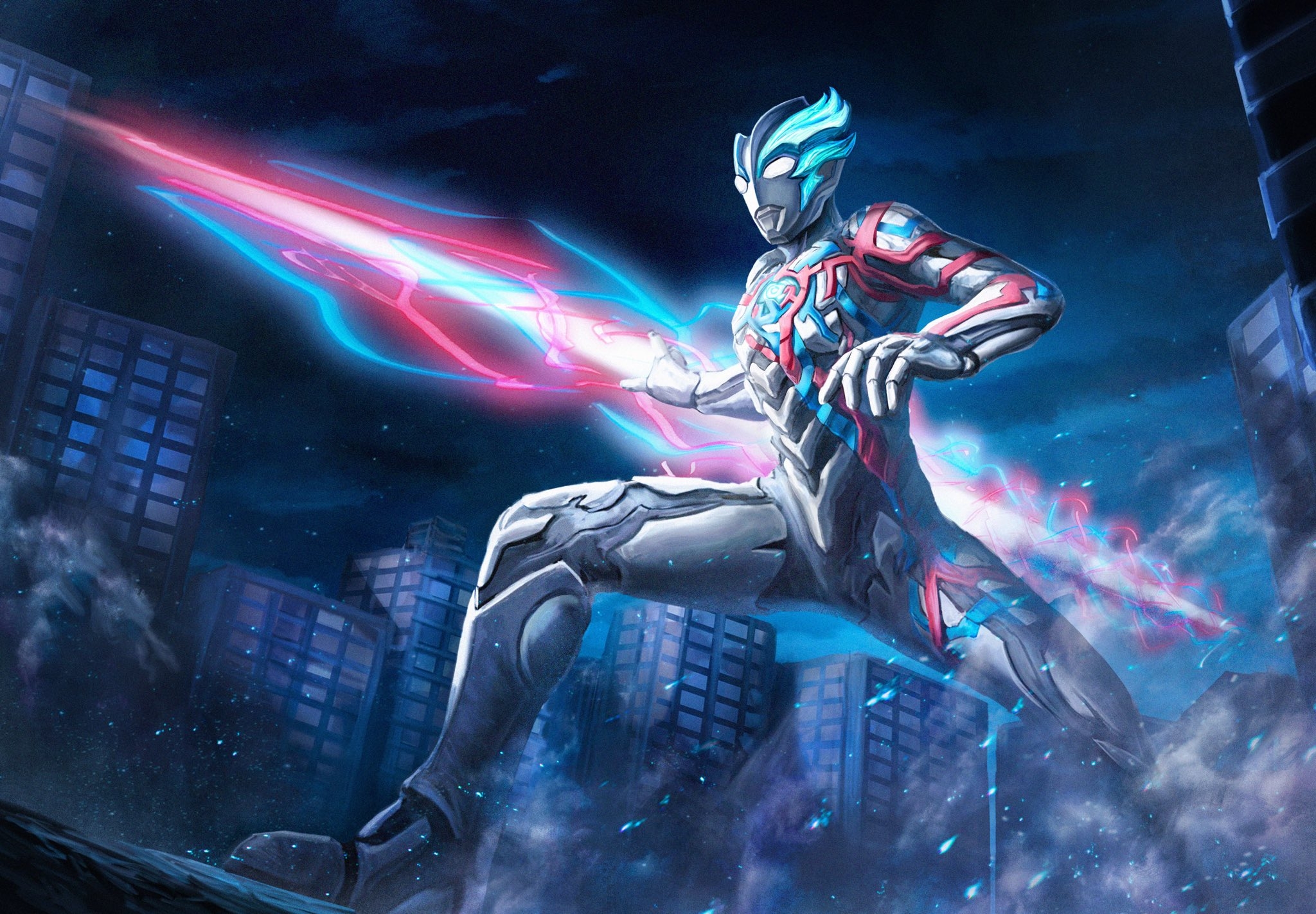 2050x1430 robuja, ultraman blazar, tokusatsu, Desktop