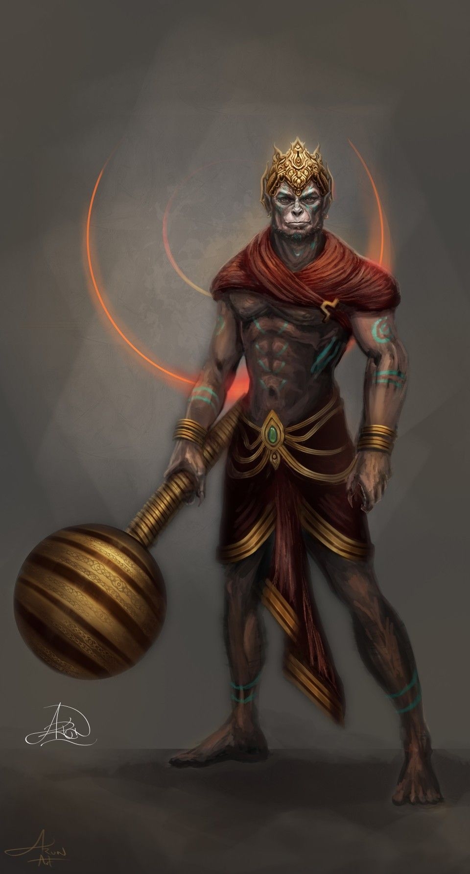 960x1790 Monkey god. Hanumaan, Jai, Phone