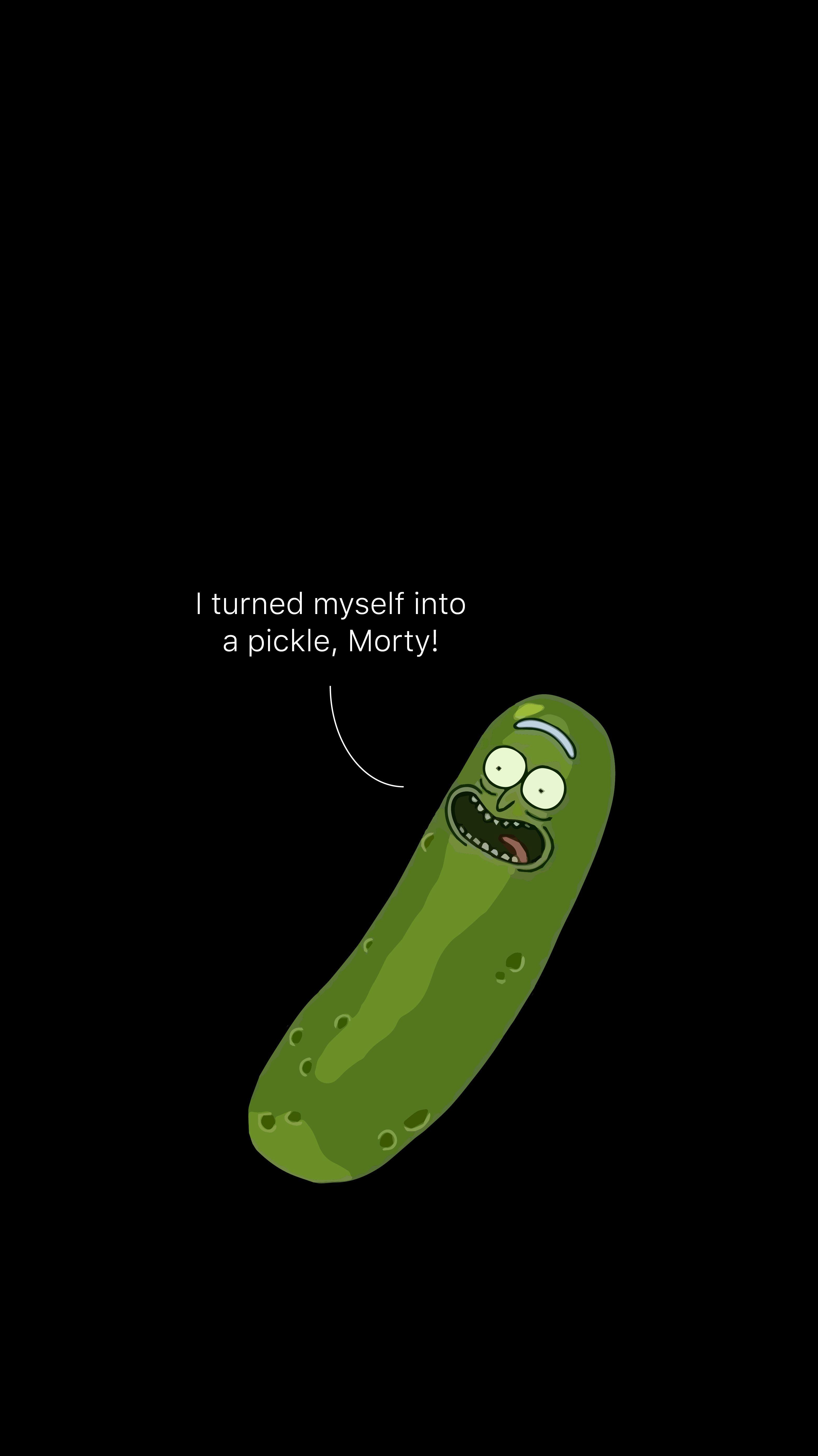 3130x5560 I made a Pickle Rick wallpaper for my iPhone 6! Knock yourself out, Phone