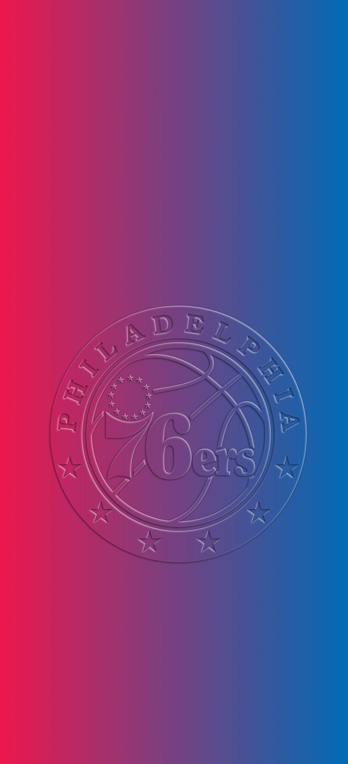 1140x2500 Philadelphia 76ers 3D Wallpaper. Philadelphia 76ers, 76ers, Nba basketball teams, Phone