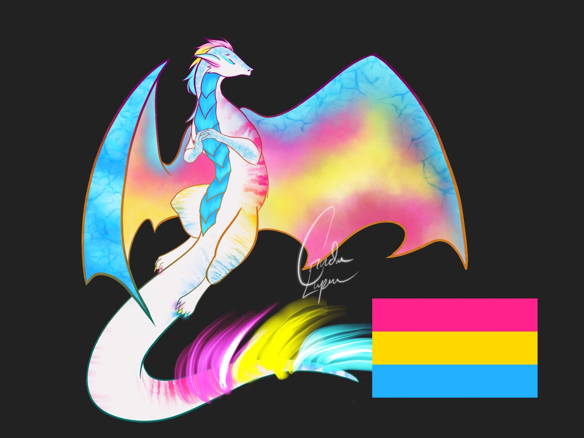 2050x1540 Corvus Lupin Pride Dragon Link: #scalesout #pansexual #pan #pride, Desktop