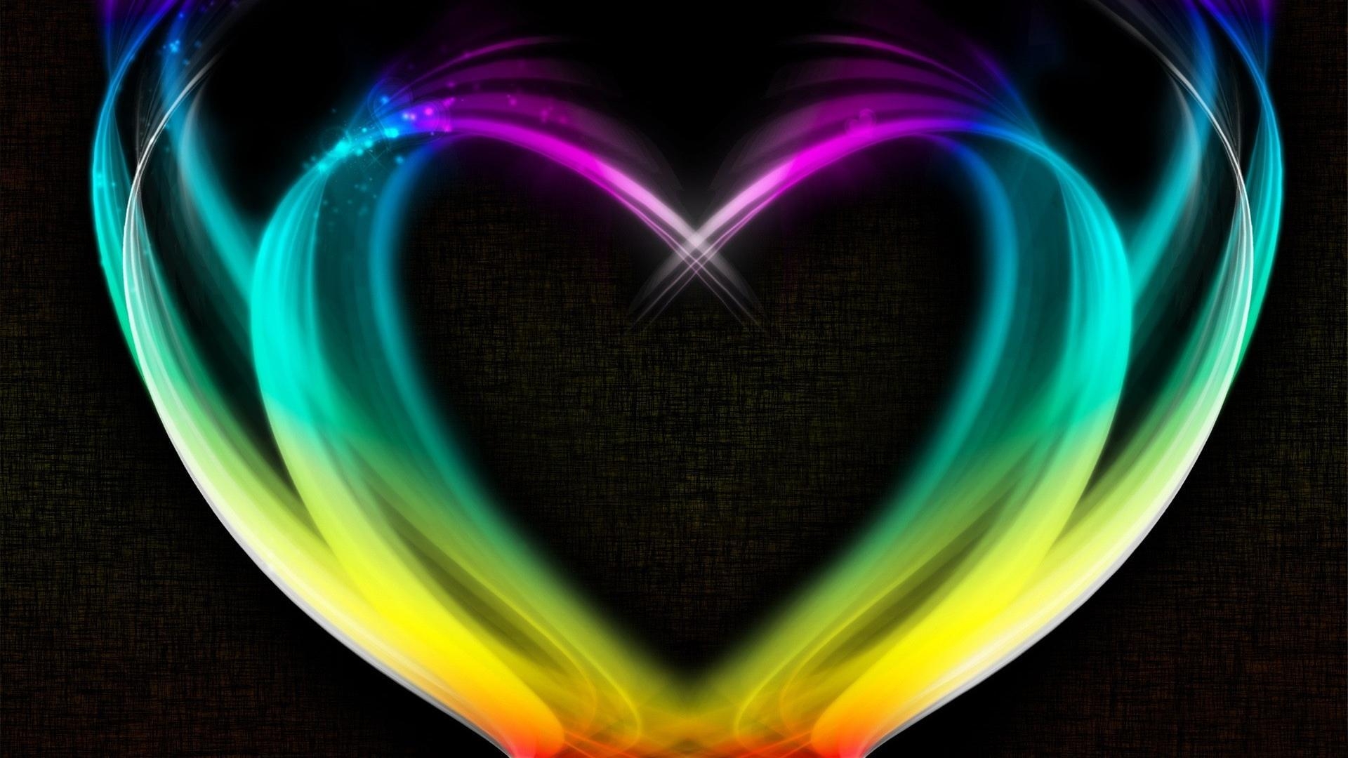 1920x1080 Rainbow Heart Wallpaper. (44++ Wallpaper), Desktop