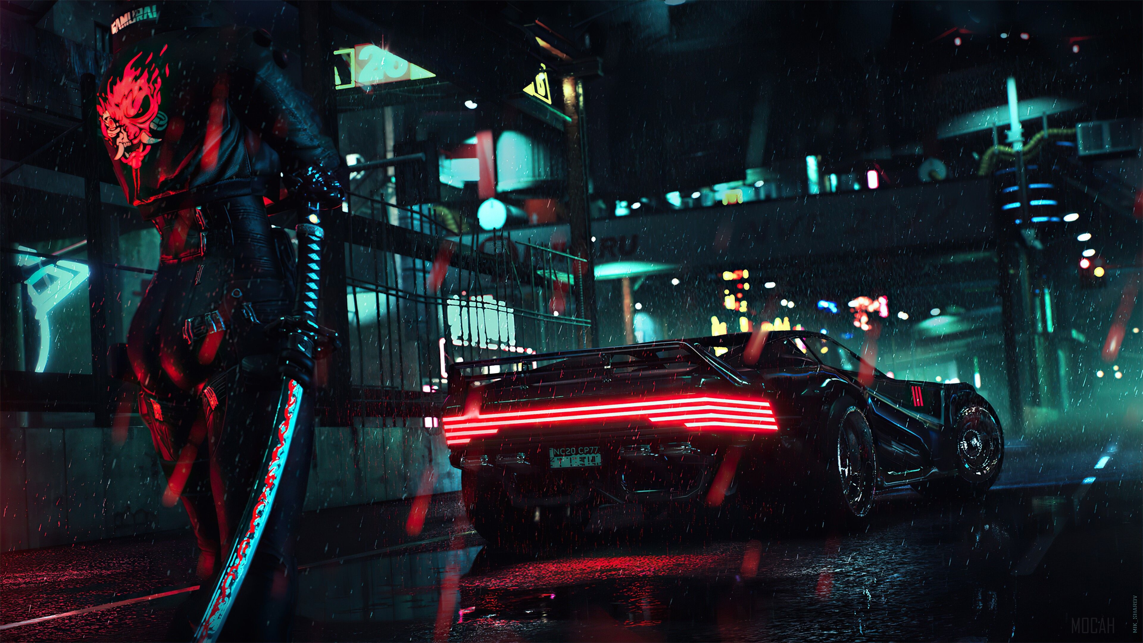 3840x2160 Wallpaper 4k Samurai Sword Girl Cyberpunk 2077 4k Wallpaper, Desktop