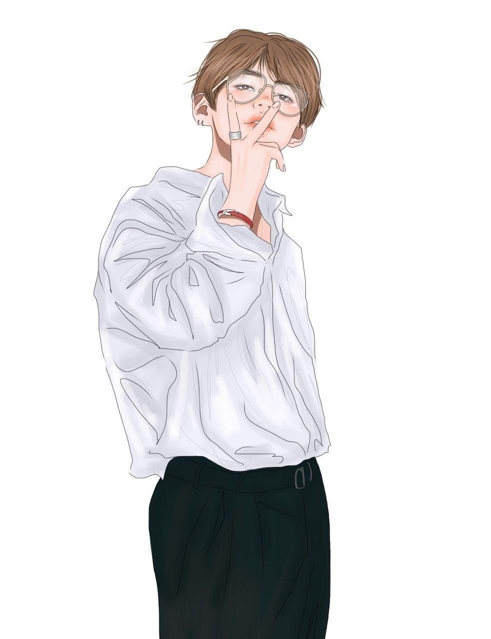 990x1280 kimtaehyung #taehyung #v #bts. Bts fanart, Taehyung fanart, Anime guys, Phone