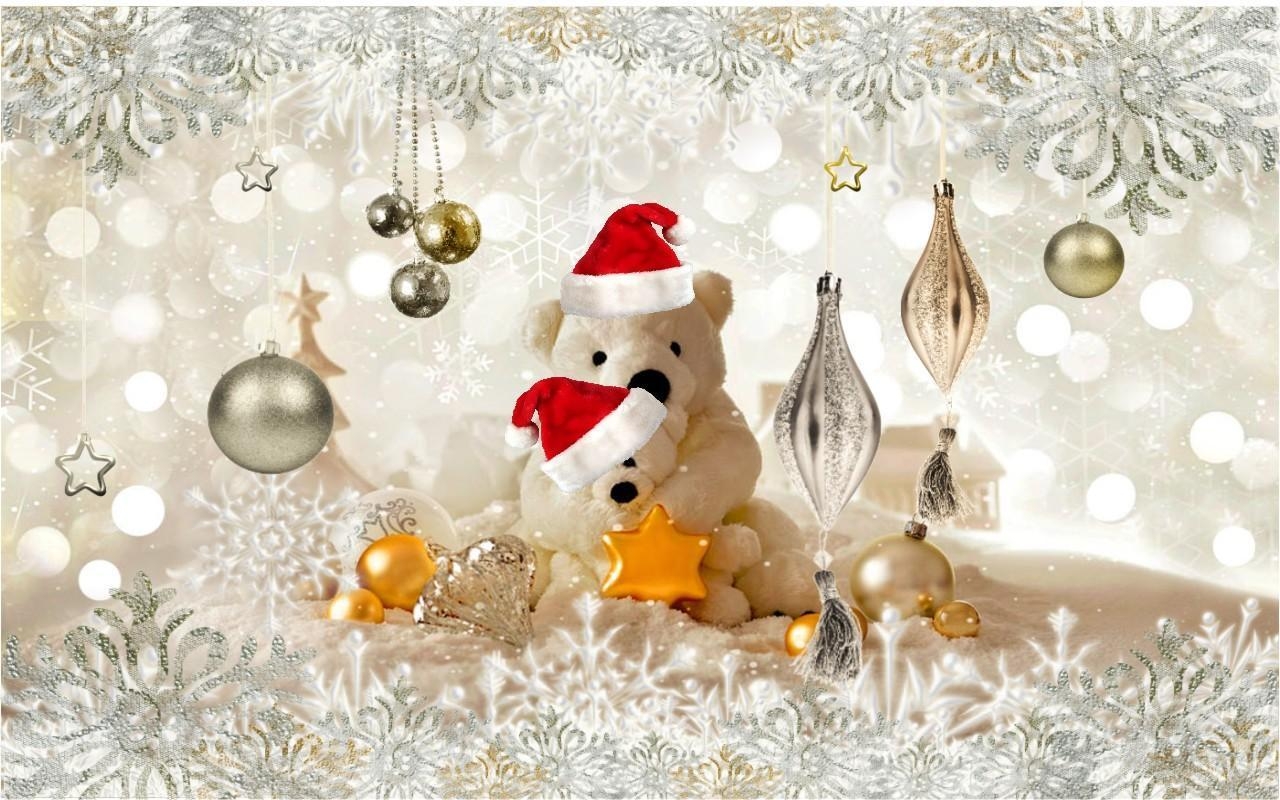 1280x800 Christmas Teddy Bears for Android, Desktop