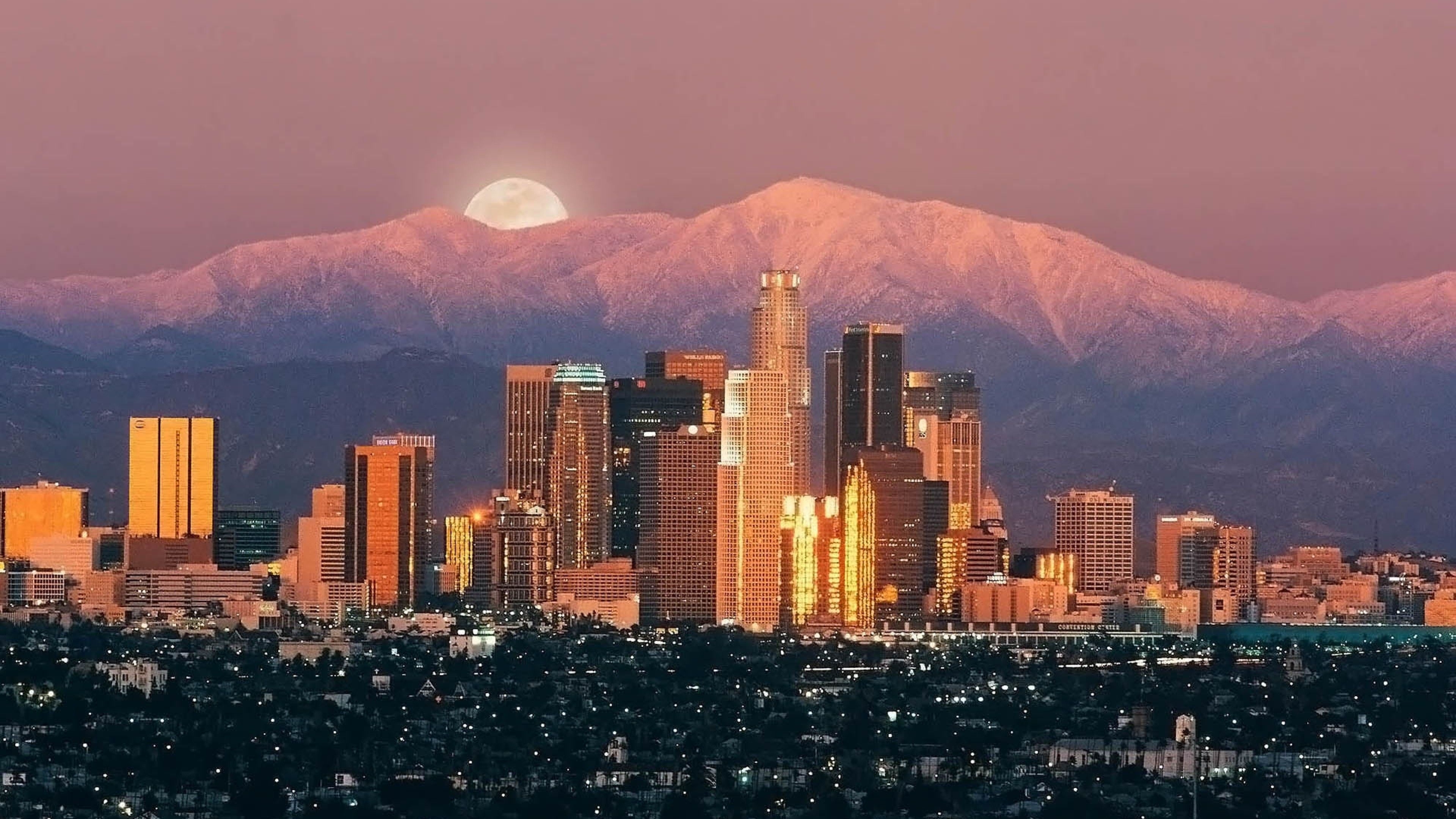 3840x2160 Los Angeles Skyline Wallpaper, HD Los Angeles Skyline Background on WallpaperBat, Desktop