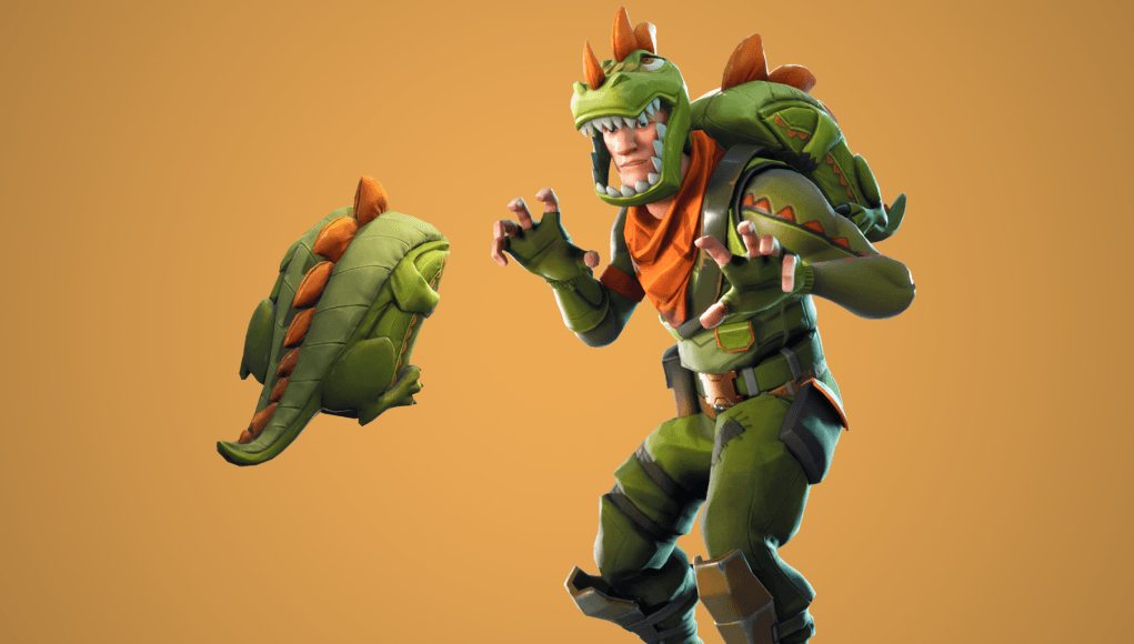 1030x580 Rex Outfit And Scaly Back Bling Image Via FortniteIntel Fortnite Skins Include A T Rex, A Squeaky Pickaxe, And More. Rex Skin Wallpaper, Desktop