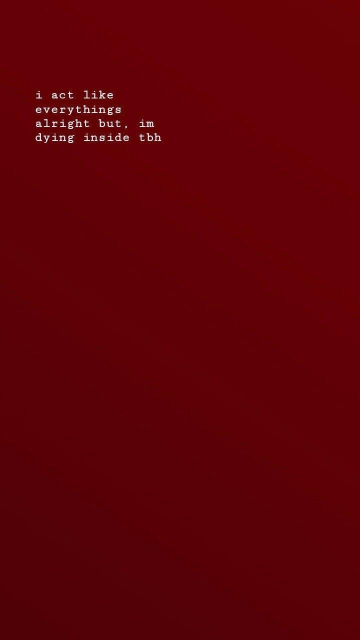 720x1280 Red Wallpaper, Tumblr Wallpaper, Wallpaper Quotes, Real, Phone