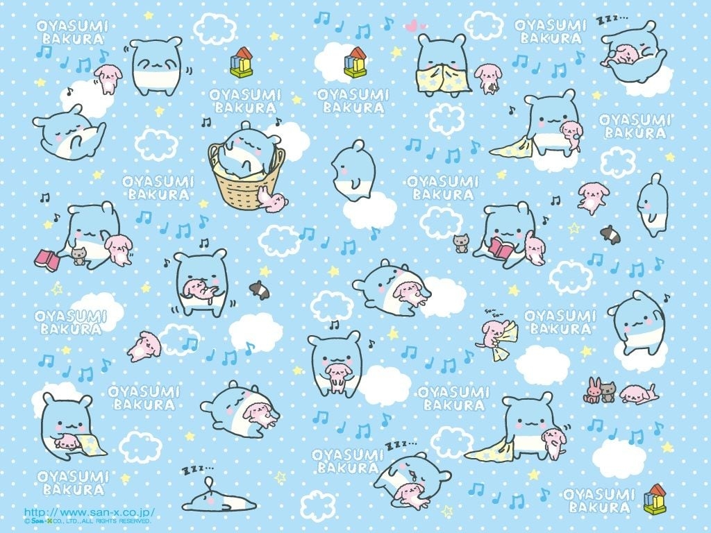 1030x770 Kawaii Blue Wallpaper, Desktop