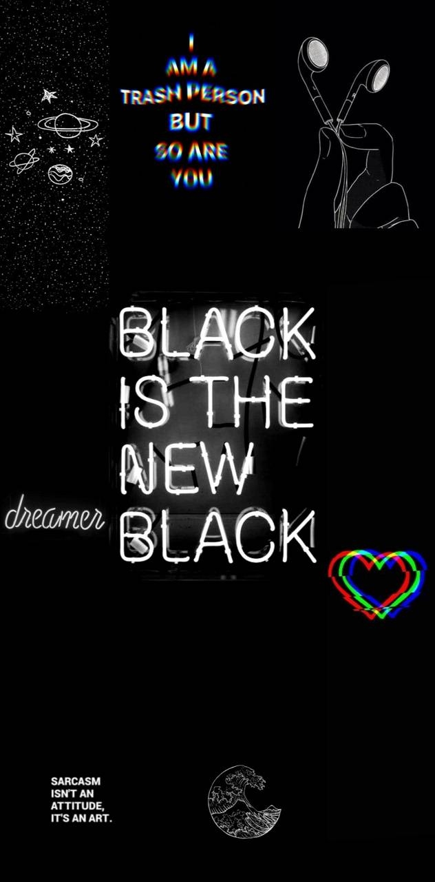 640x1280 black aesthetic wallpaper, Phone