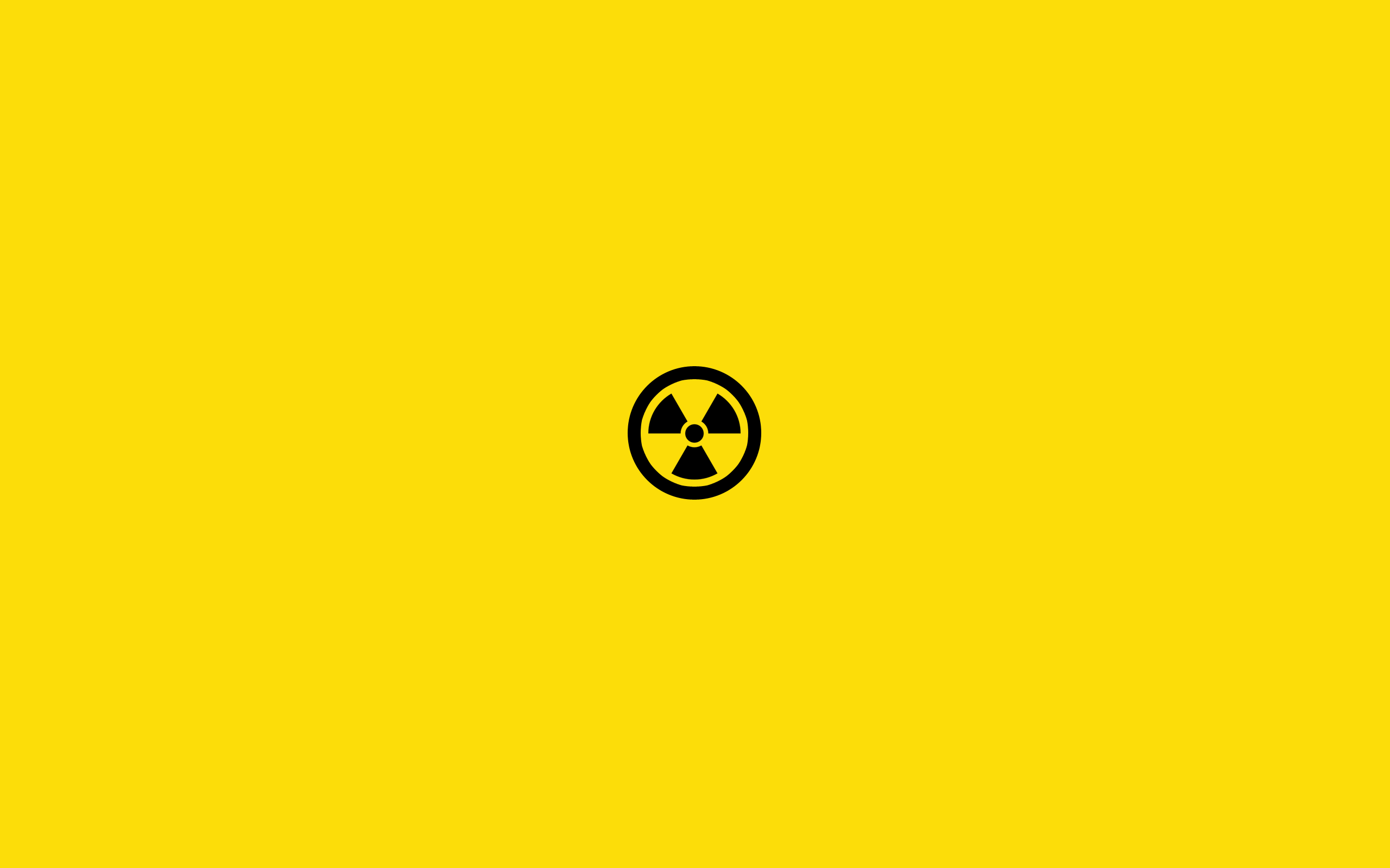 2560x1600 Nuclear symbol minimalist wallpaper, Desktop