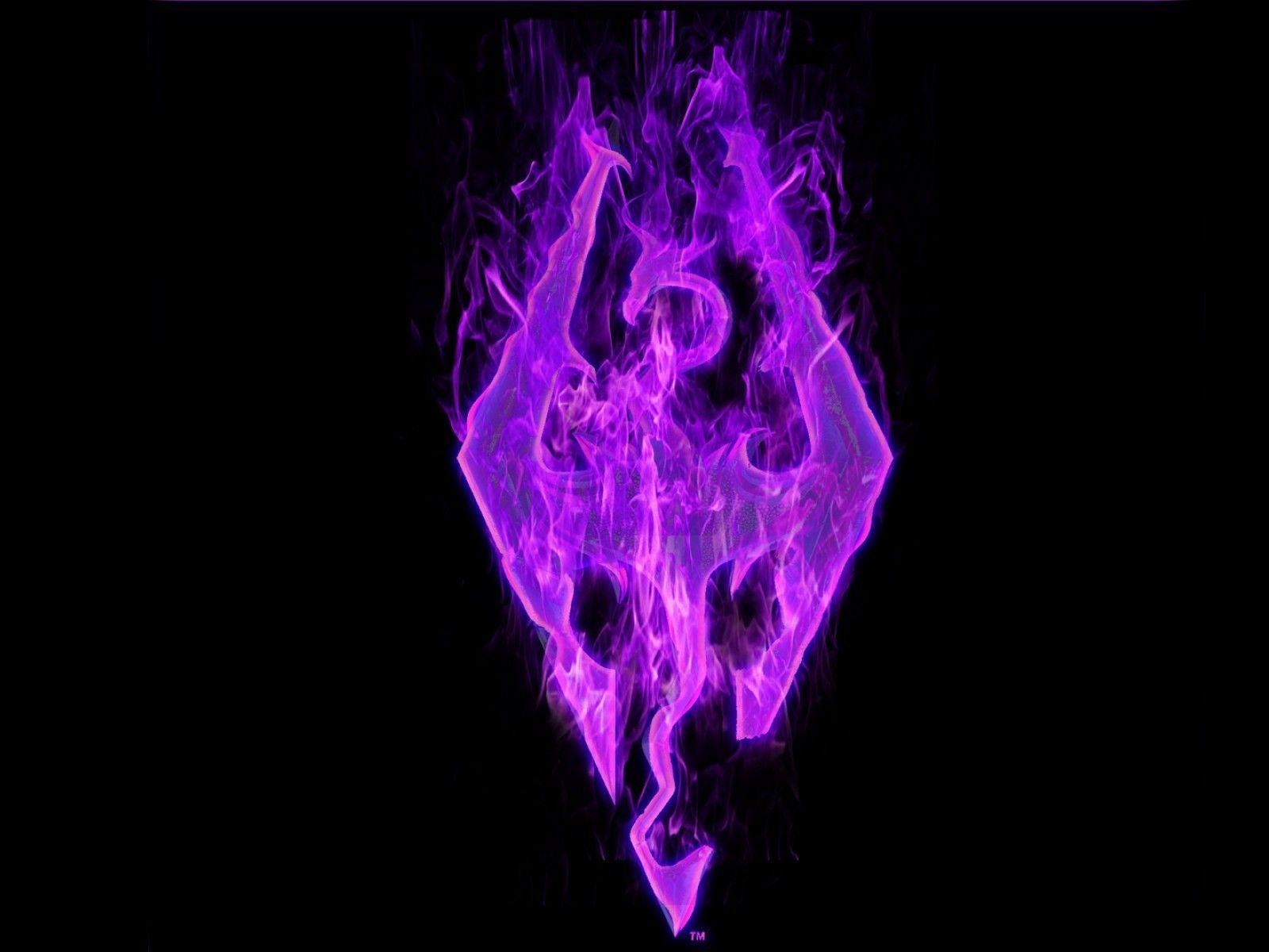 1600x1200 Wallpaper For > Purple Flame Background, Desktop