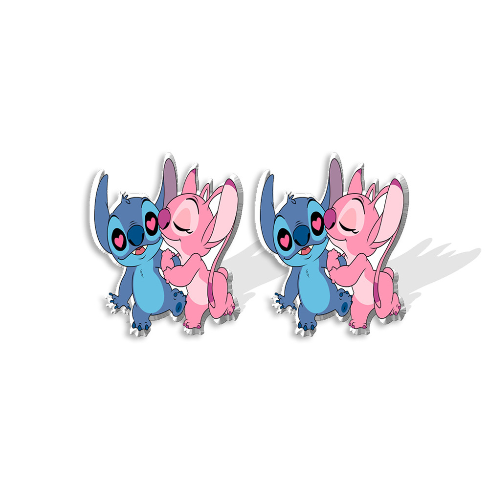 1000x1000 Stitch Cute Cartoon Animation Alien Baby Stitch Stud Earrings Stitch Acrylic Stud Earrings Anime Figure Action Figure, Phone