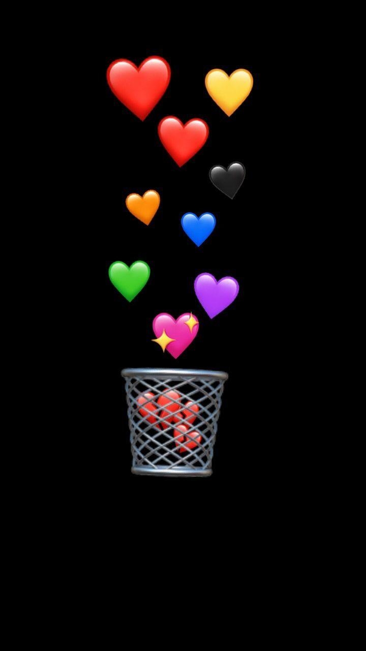 720x1280 Wallpaper iPhone Emojis❤️ Emoji Black Background, Download Wallpaper, Phone