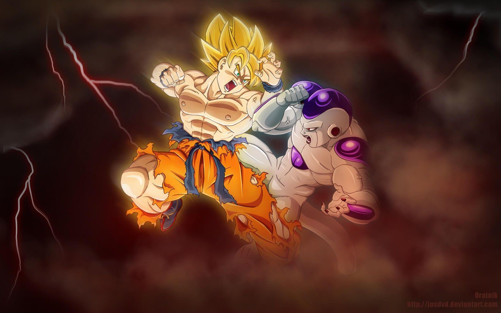 1680x1050 Goku Vs Frieza Wallpaper, Desktop