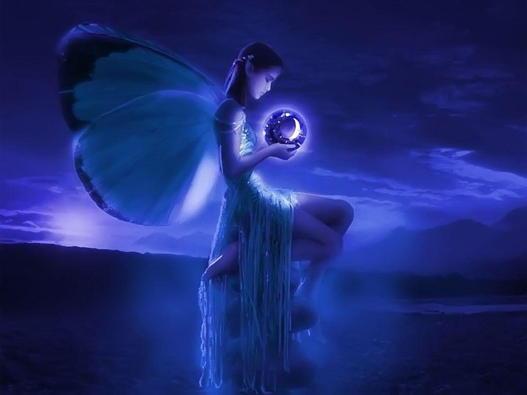 1030x770 free screen savers fairys. Free PRETTY BLUE FAIRY Wallpaper, Desktop