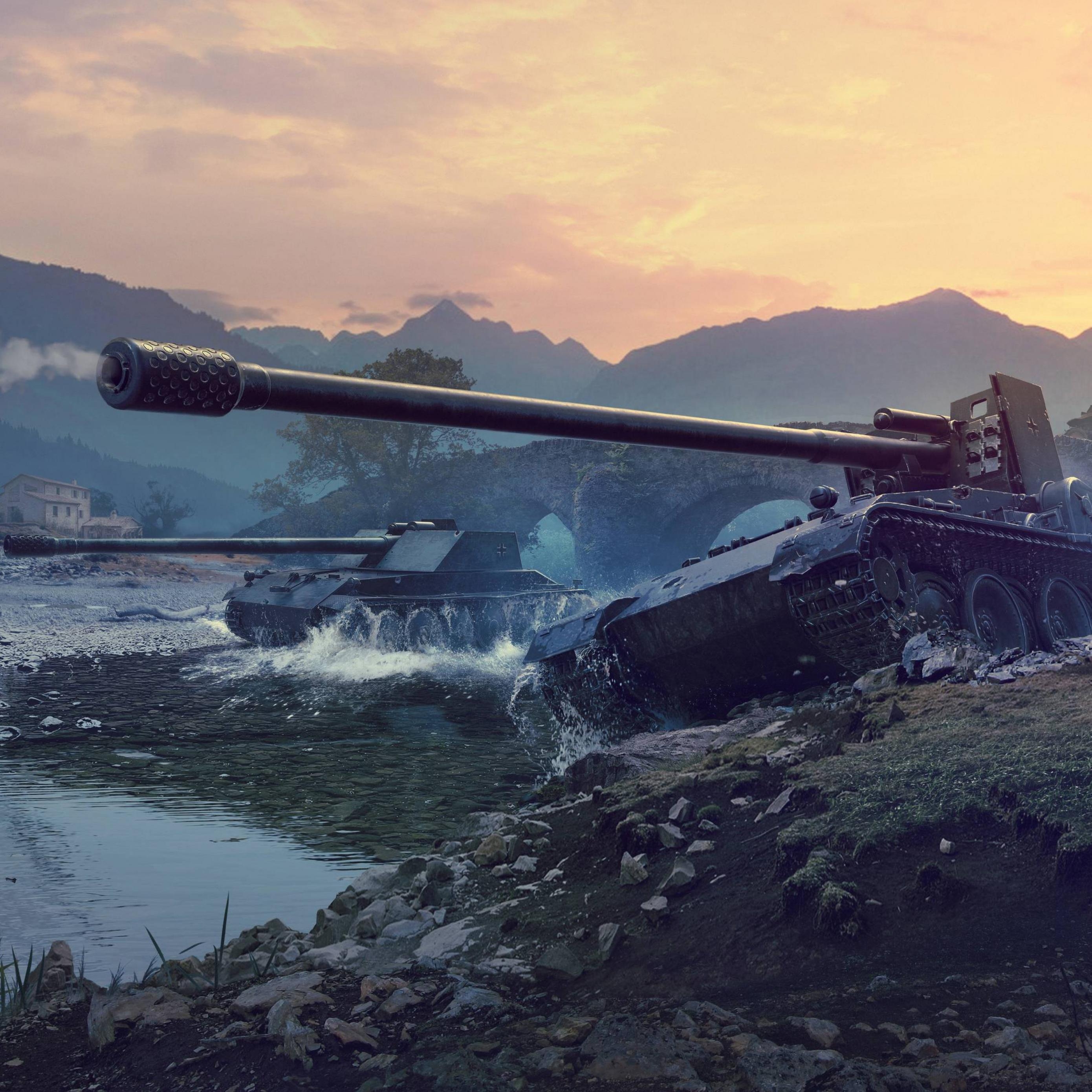 2780x2780 Download World Of Tanks German Tank Destroyer Apple iPad Air, Phone