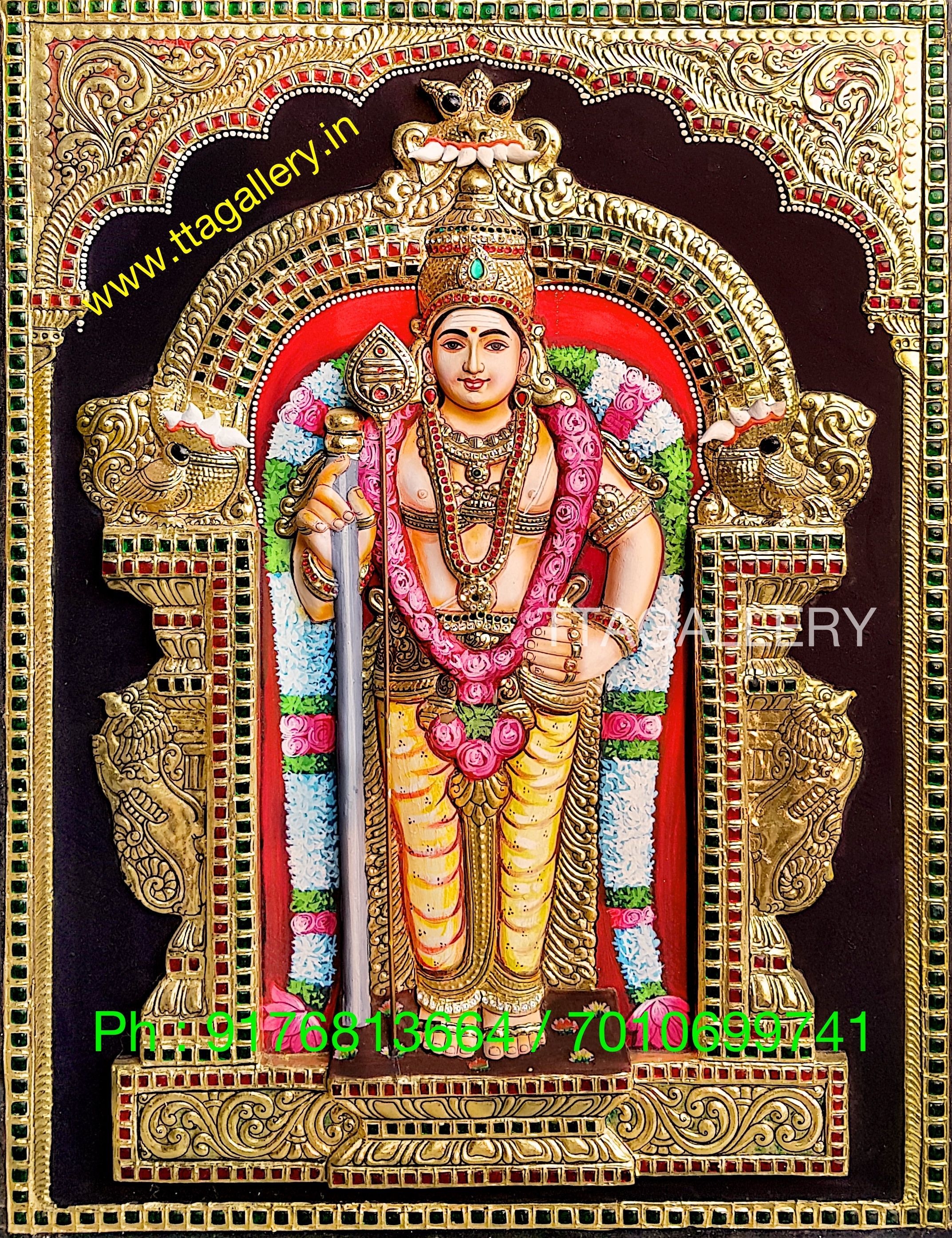 2150x2790 Jai Shri Murugan. Tanjore painting, Online art, Phone