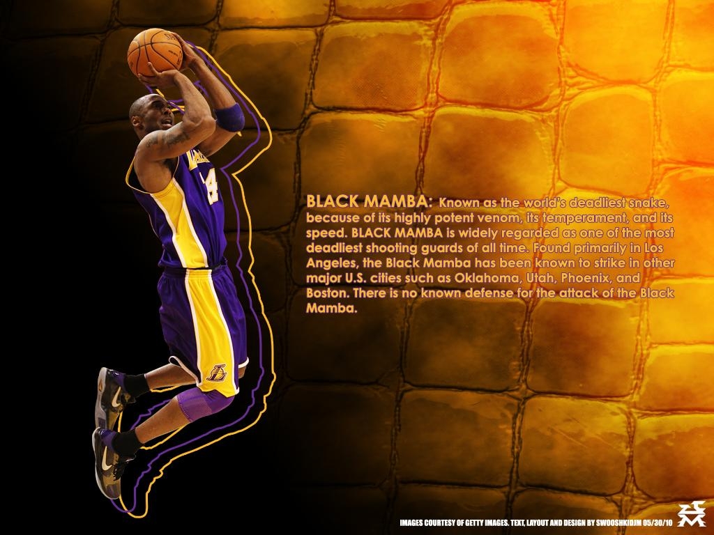 1030x770 The Black Mamba. Kobe Bryant Desktop Wallpaper 1024 x 768, Desktop
