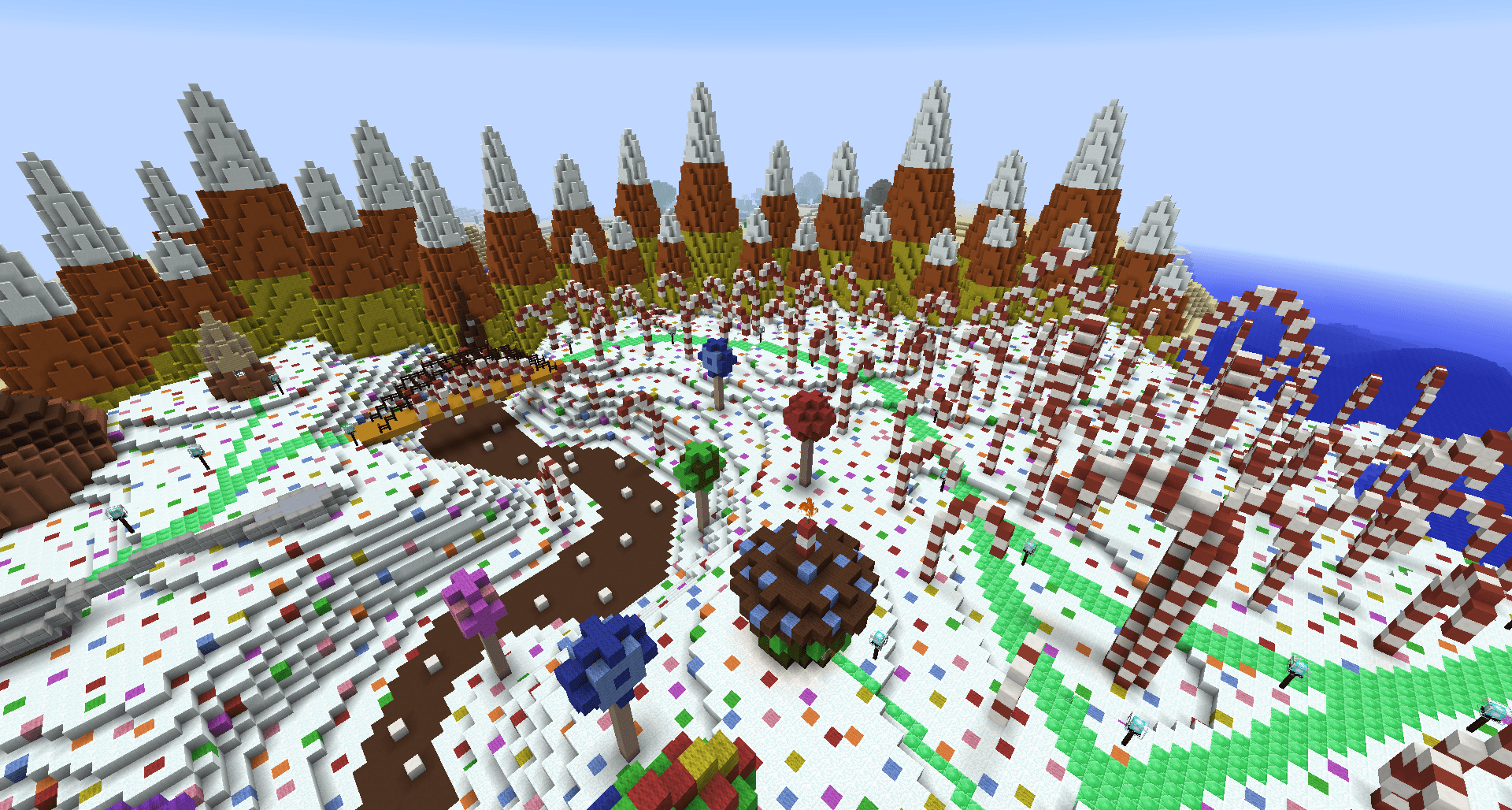 1920x1030 Awesome Minecraft Candy Land World, Desktop