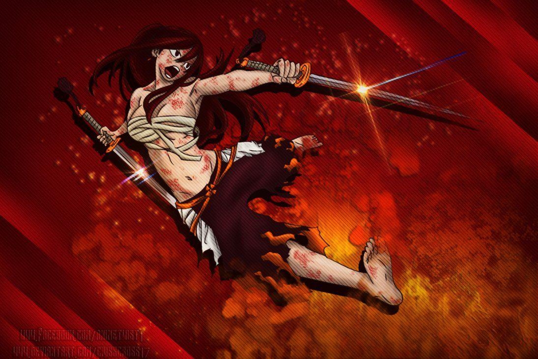 1100x730 Erza Scarlet [Fairy Tail] Wallpaper, Desktop