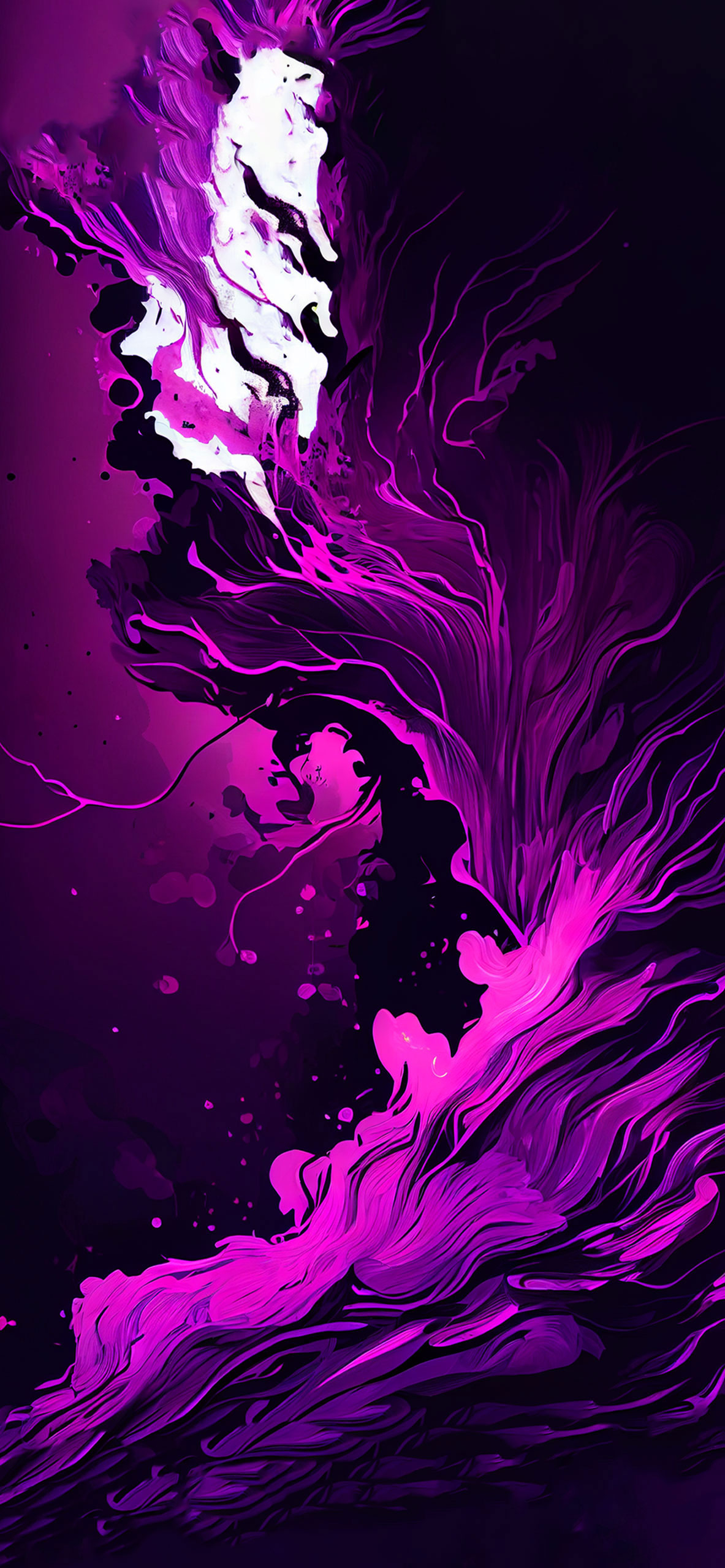 1190x2560 Abstract Art Purple Wallpaper Aesthetic Wallpaper iPhone, Phone