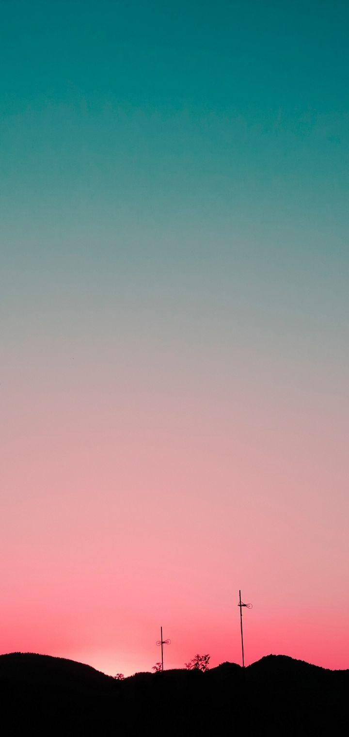 720x1520 Sunset Sky Hills Wallpaper - [], Phone