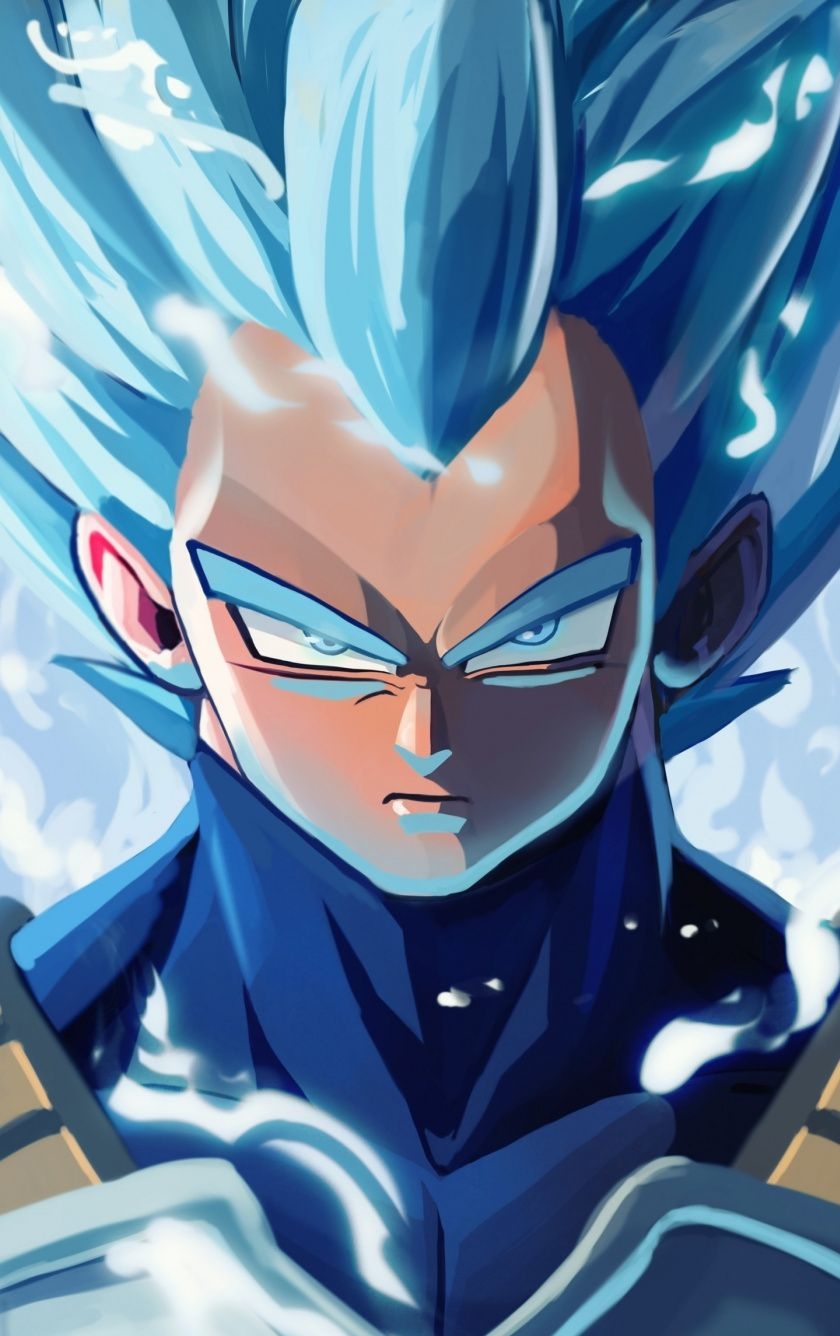 840x1340 Download  wallpaper angry, vegeta, dragon ball super, art, Phone