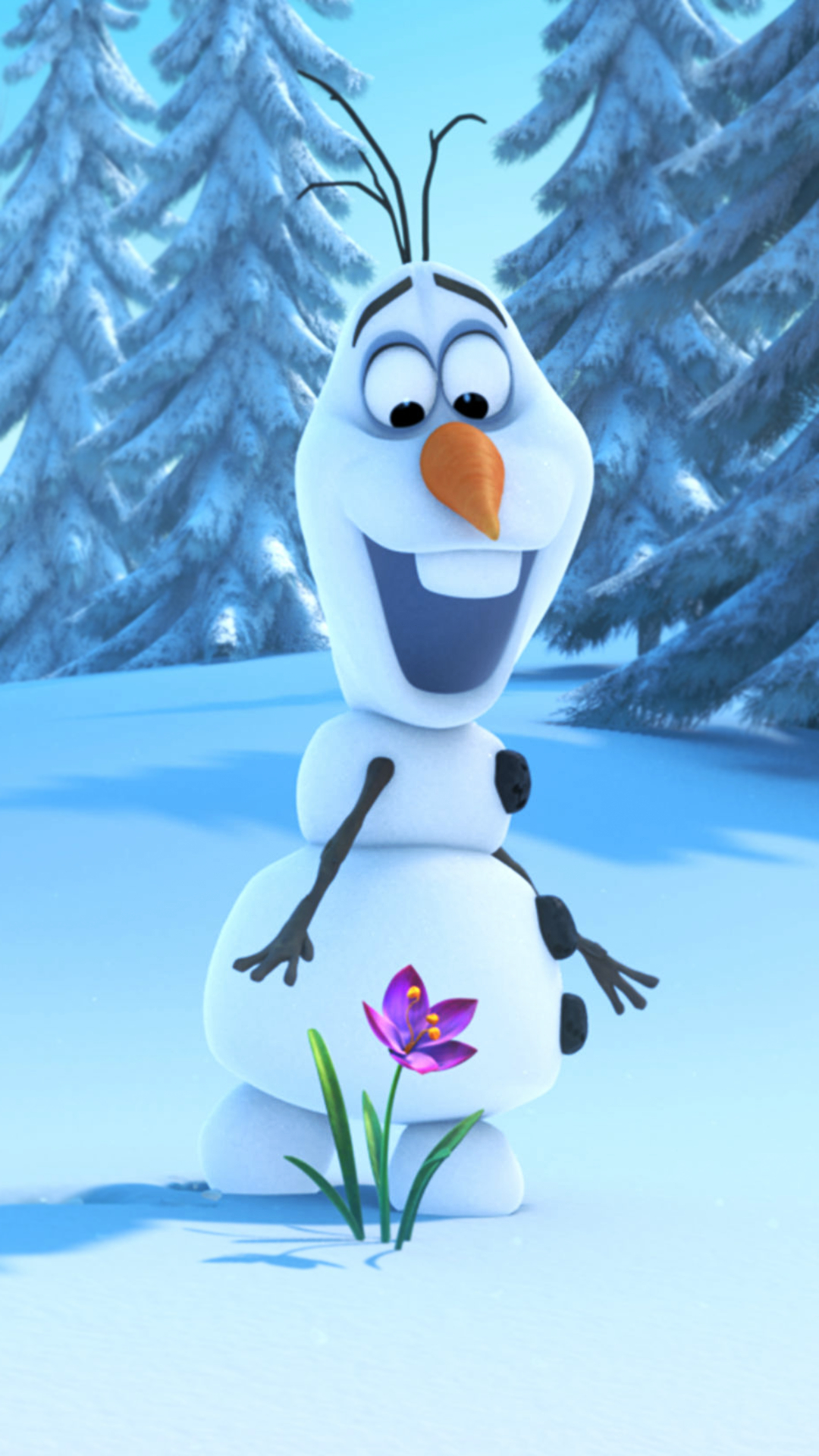 1080x1920 Frozen Olaf iPhone Wallpaper, Phone