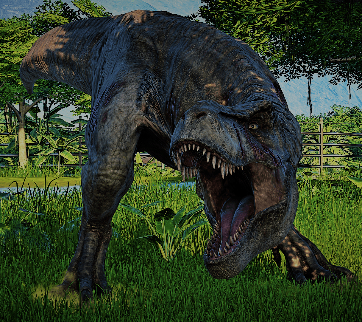 1220x1080 Tyrannosaurus. Jurassic World Evolution, Desktop