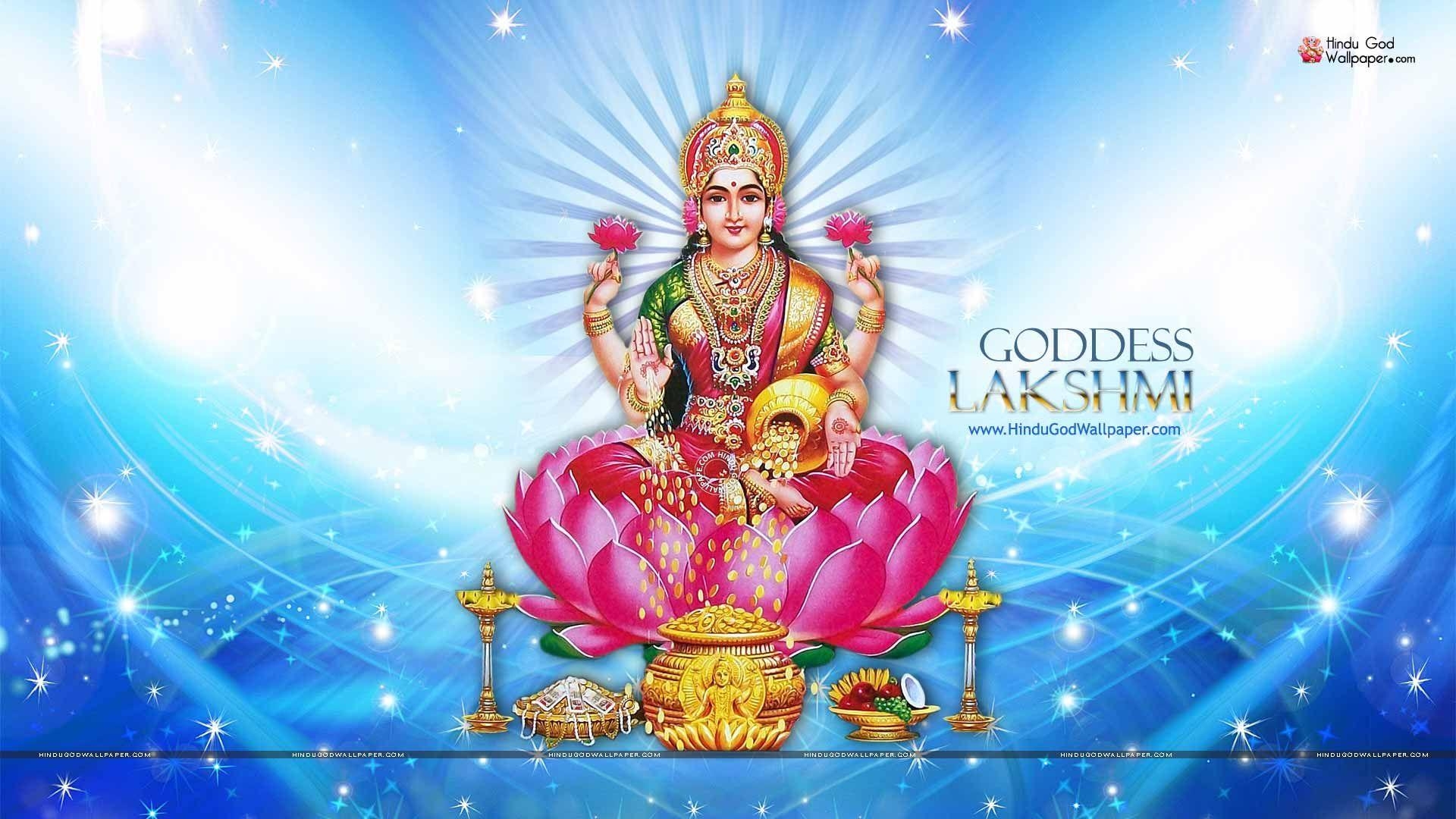 1920x1080 Download Hindu God Lakshmi HD Wallpaper, HD Background Download, Desktop