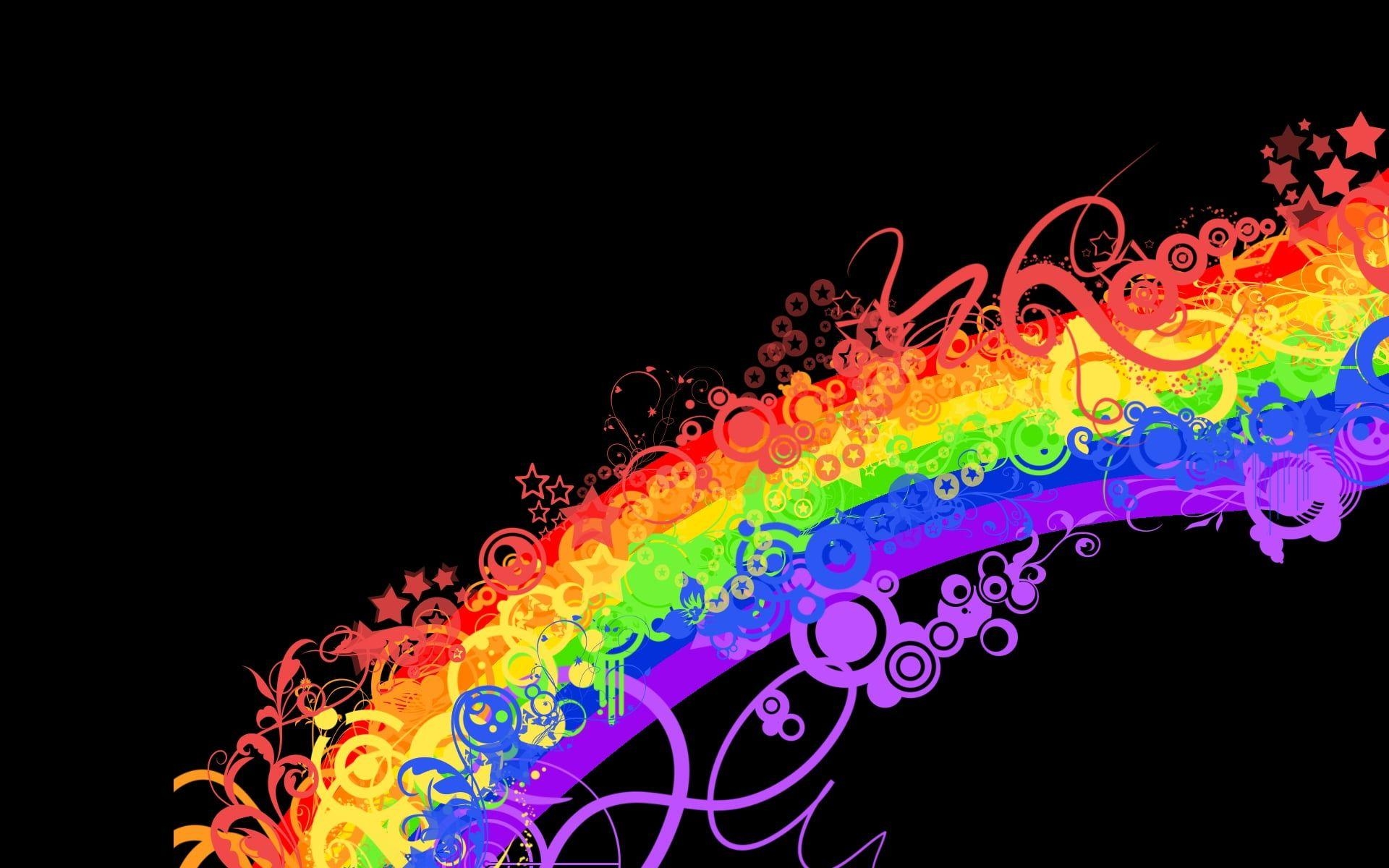 1920x1200 All colors rainbow artwork HD wallpaper, Desktop