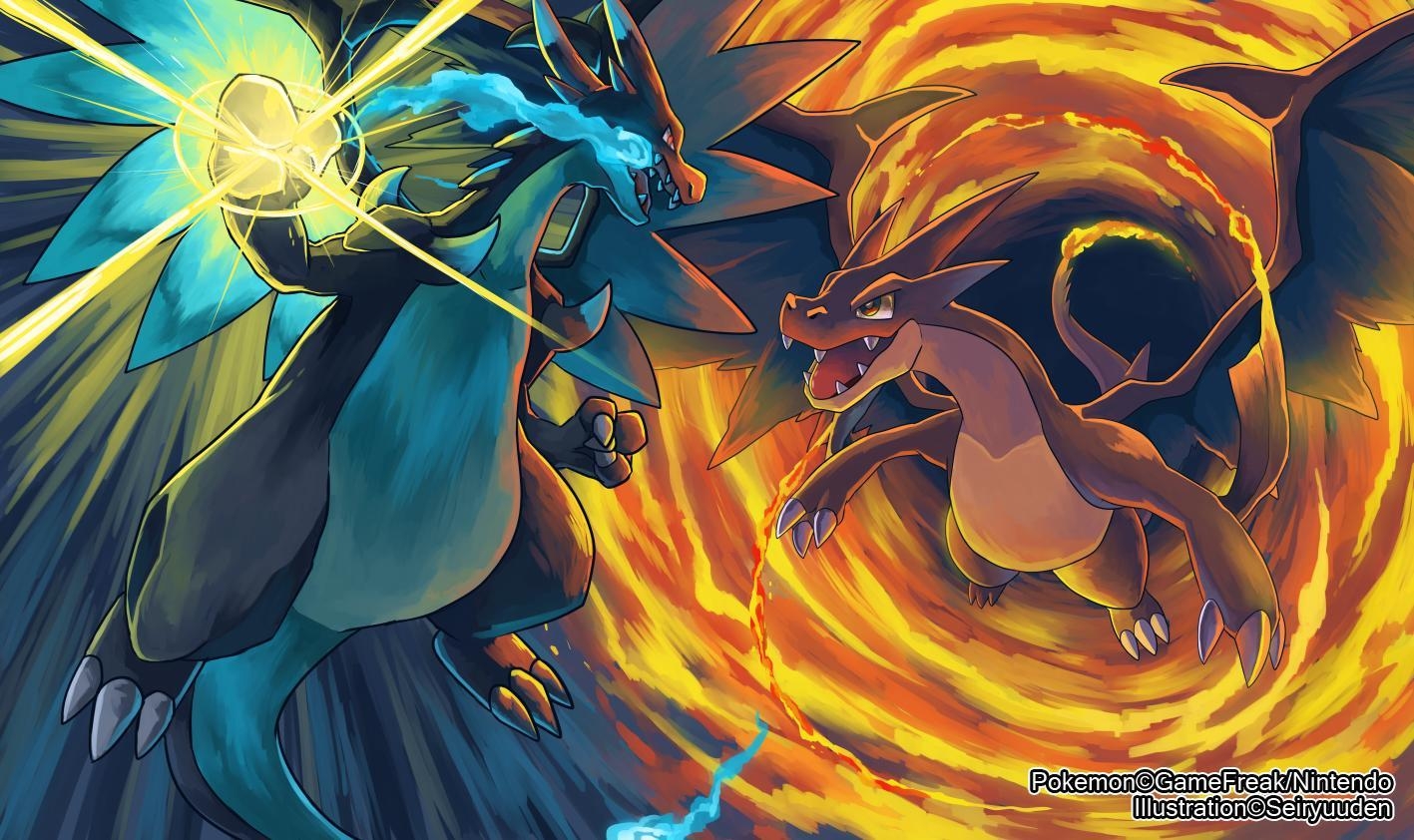 1420x850 Mega Charizard X Versus Y !! My, Desktop