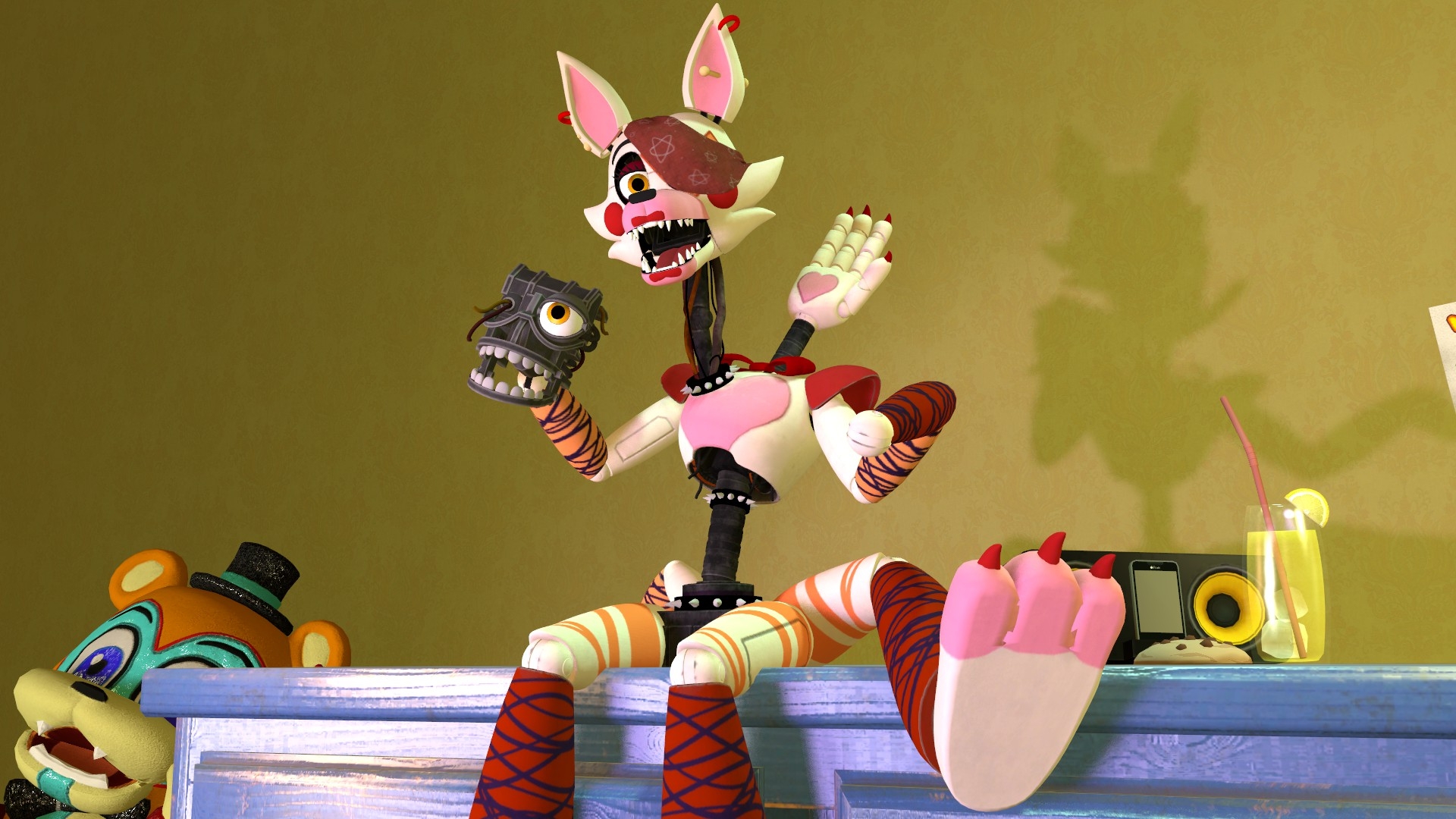 1920x1080 Glamrock Mangle. by Tyranthefox - Fur Affinity [dot] net, Desktop