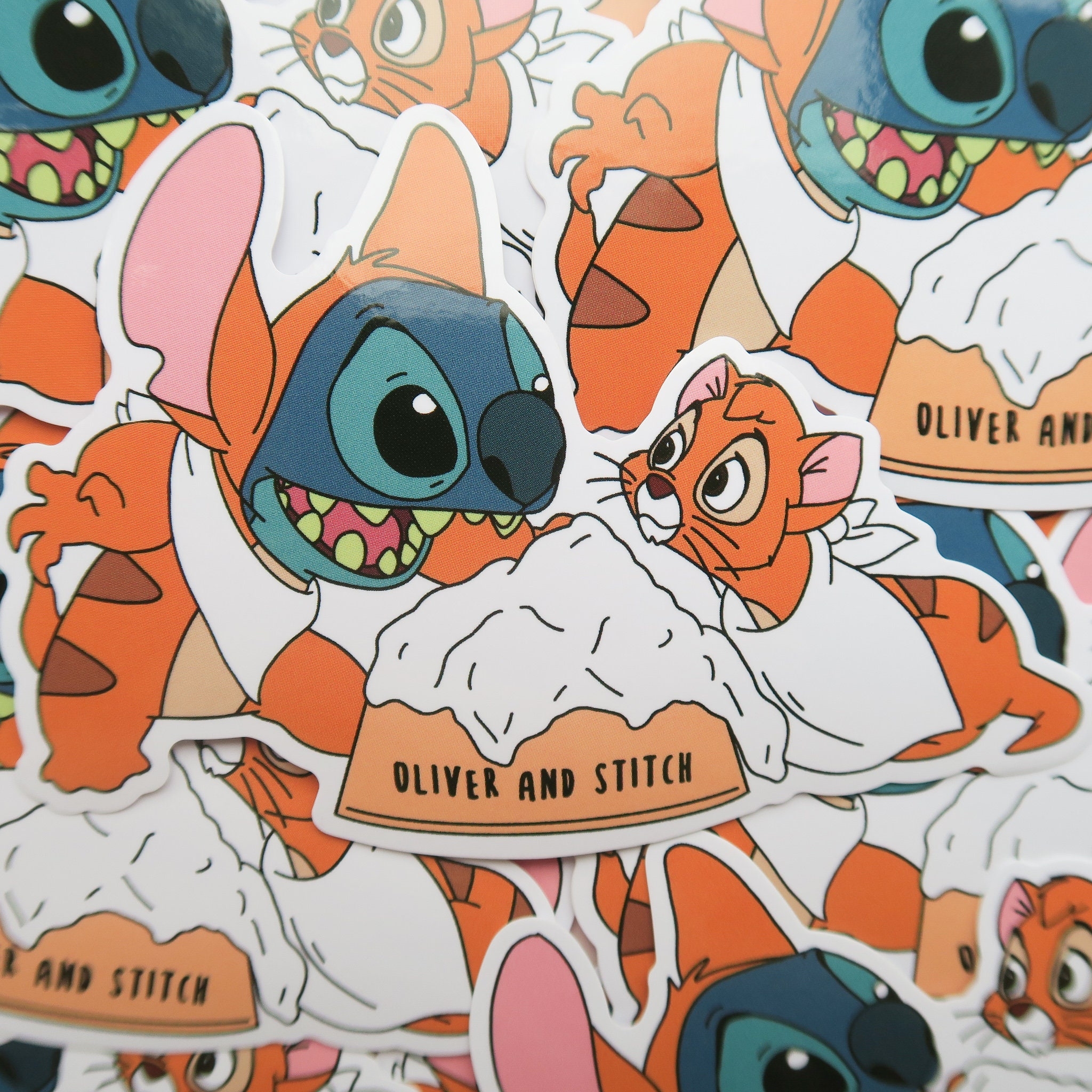 2050x2050 Stitch and Oliver Sticker Cute Stickers Disney Stickers, Phone