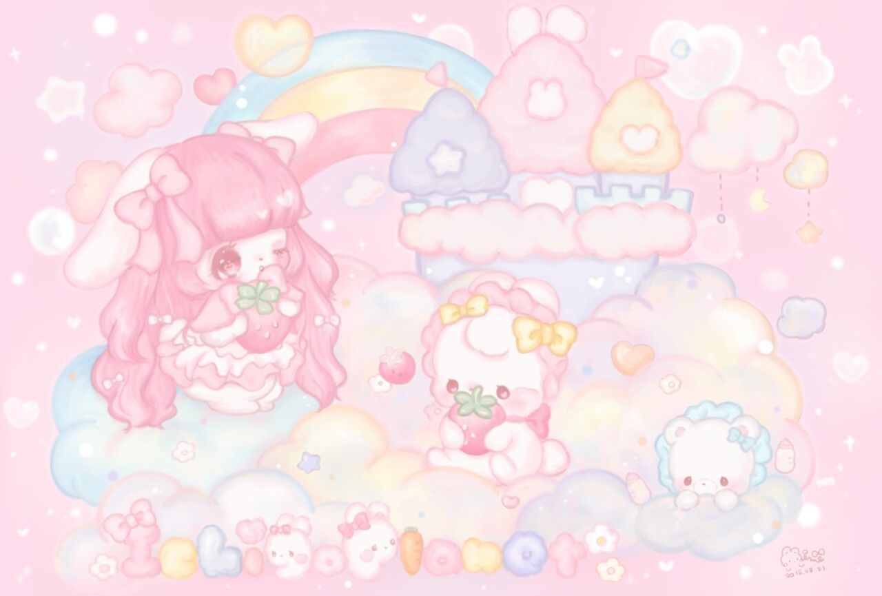 1280x870 wallpaper. Kawaii anime, Cute wallpaper background, Cute cartoon wallpaper, Desktop