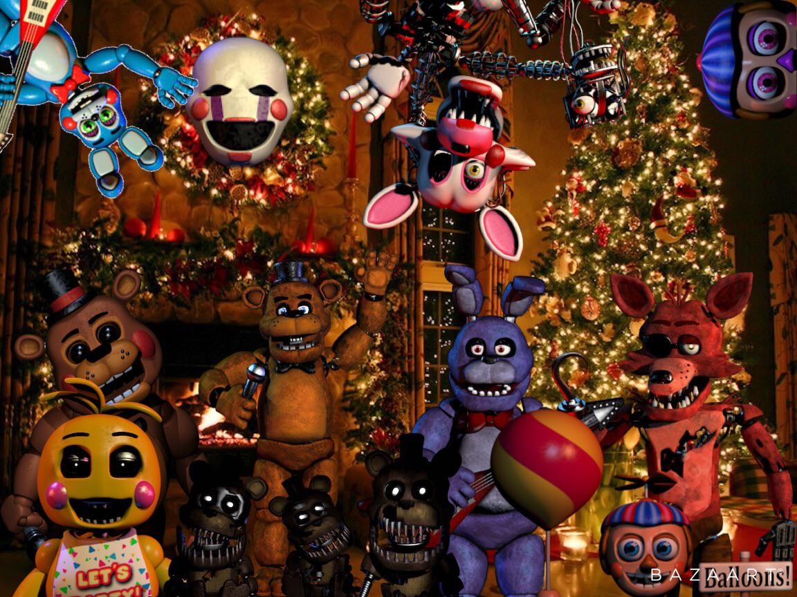 1160x870 Fnaf Christmas, Desktop