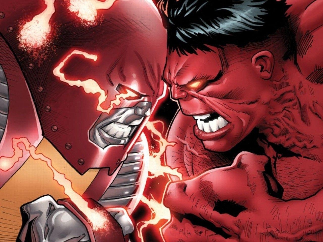 1280x960 The Image of Comics Marvel Comics Red Hulk Cyclops HD Wallpaper, Desktop