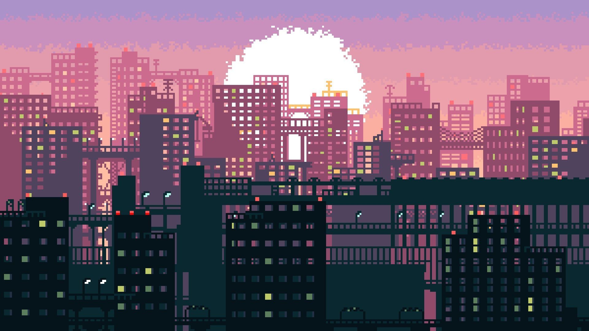 1920x1080 Aesthetic Pixel Art Background HD Wallpaper 49272, Desktop
