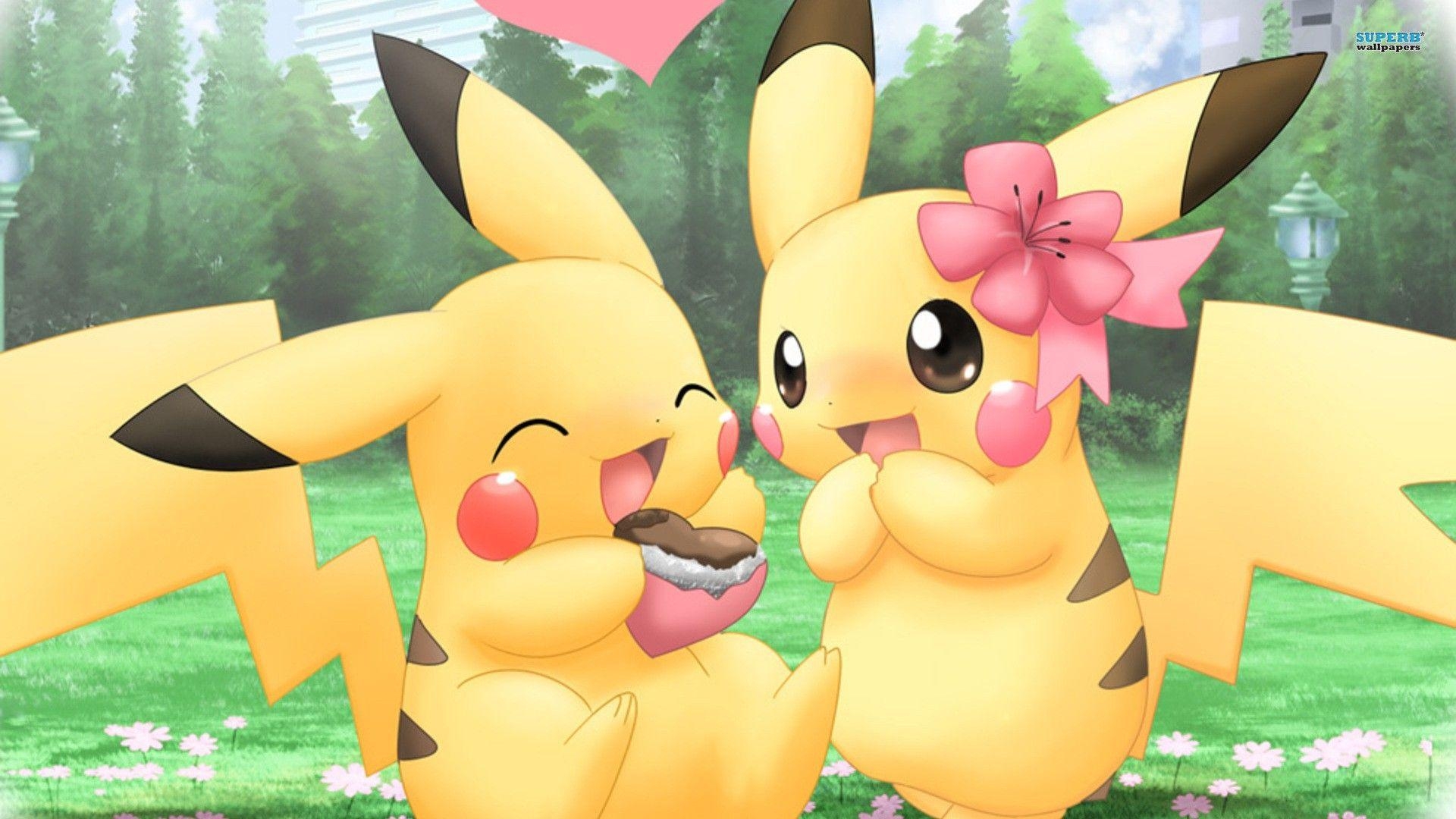 1920x1080 picture of pokemon. Pikachu Pokemon Cute Couples HD Wallpaper, Desktop