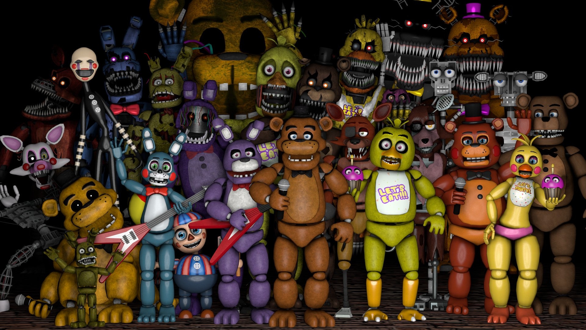 1920x1080 Five Nights at Freddy's Thank You Poster, Desktop